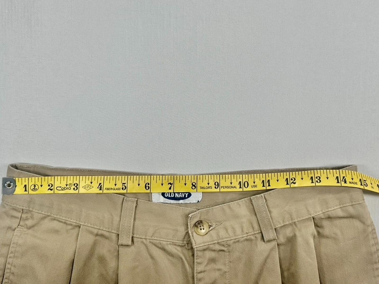Old Navy Old Navy Cotton Tapered Front Mid-Rise Chinos Brown 31/32 Size US 31 - 6 Thumbnail