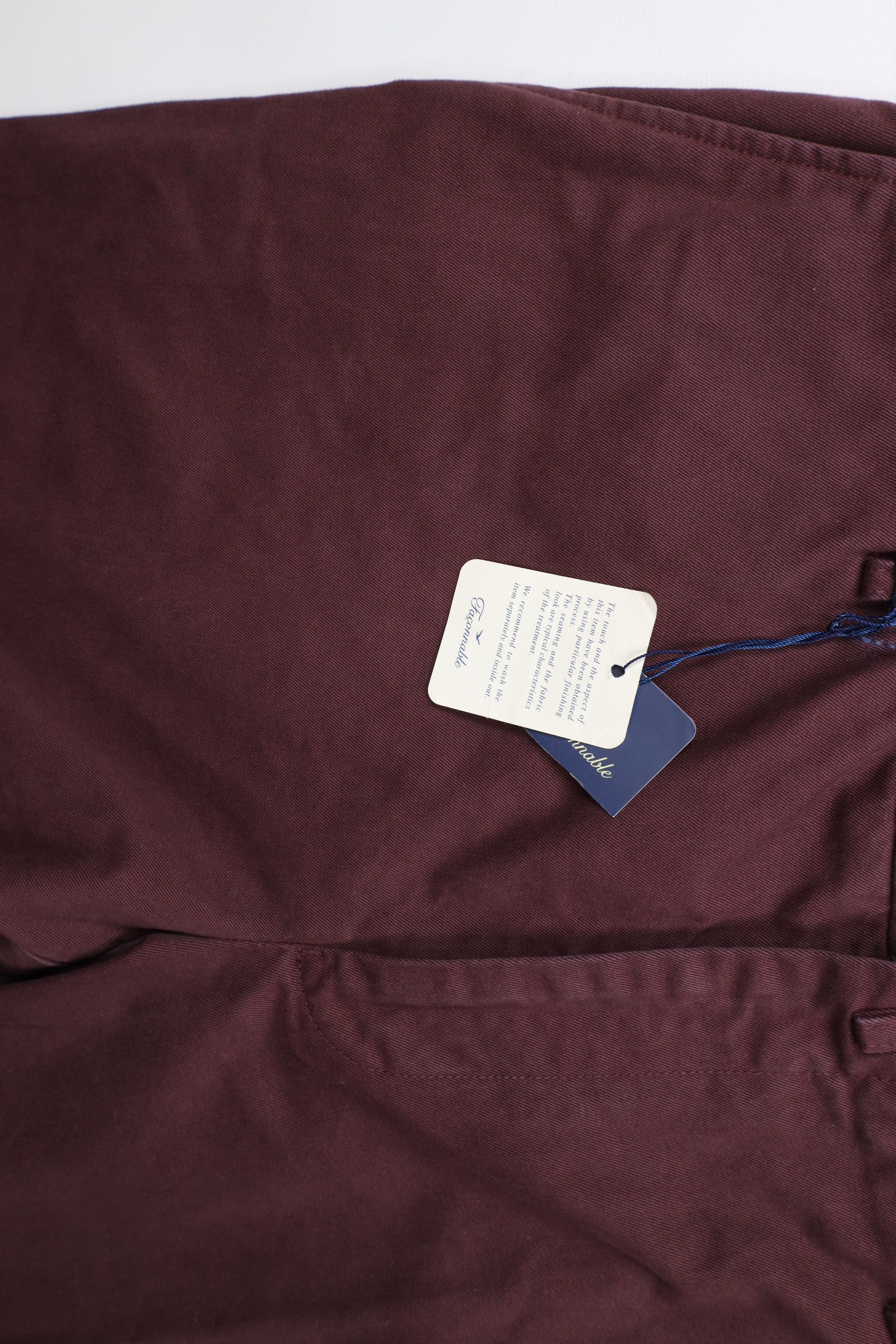 Faconnable × Vintage New Faconnable Straight Leg Heavy Cotton Chino Pants Slacks Size US 34 / EU 50 - 6 Thumbnail