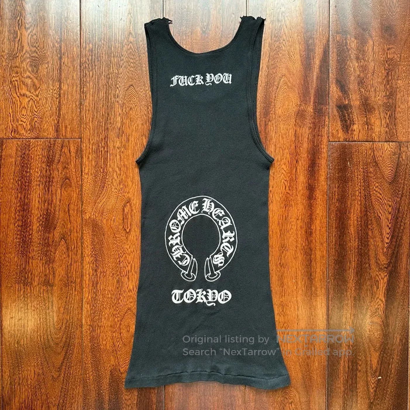 Chrome Hearts Vintage Chrome Hearts Fuck You Cross Tank Top | Grailed