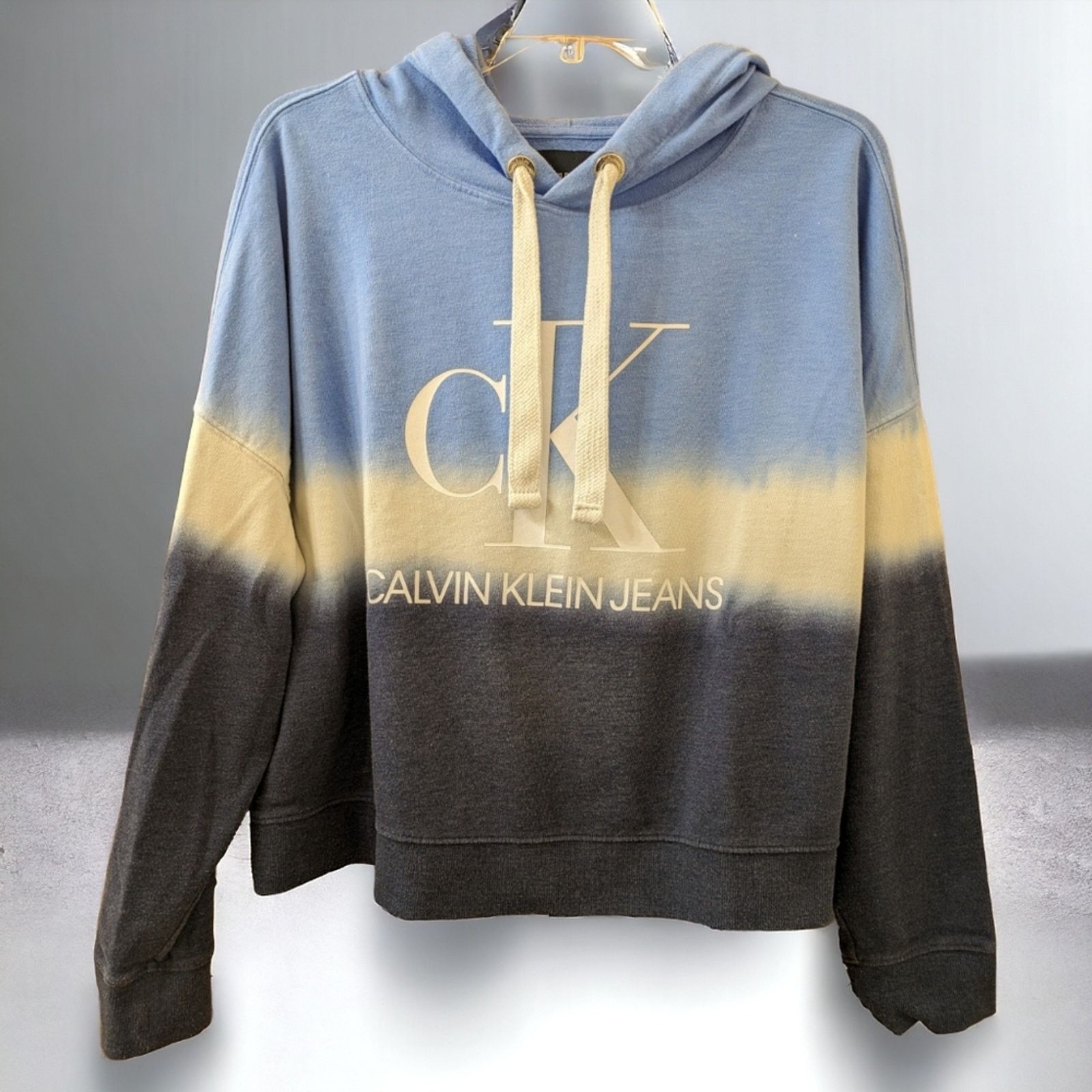 Calvin Klein Calvin Klein Jeans CK Tie Dye Cropped Boxy Hoodie Women XL Size XL / US 12-14 / IT 48-50 - 1 Thumbnail