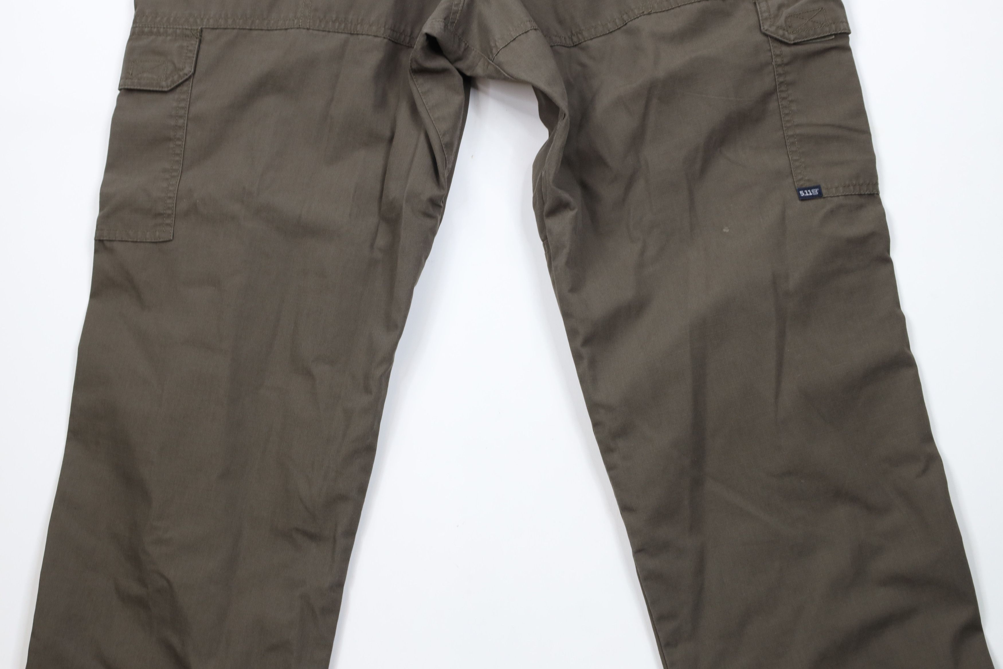 Vintage 5.11 Tactical Series Pro Ripstop Uniform Cargo Pants Green Size US 36 / EU 52 - 12 Thumbnail