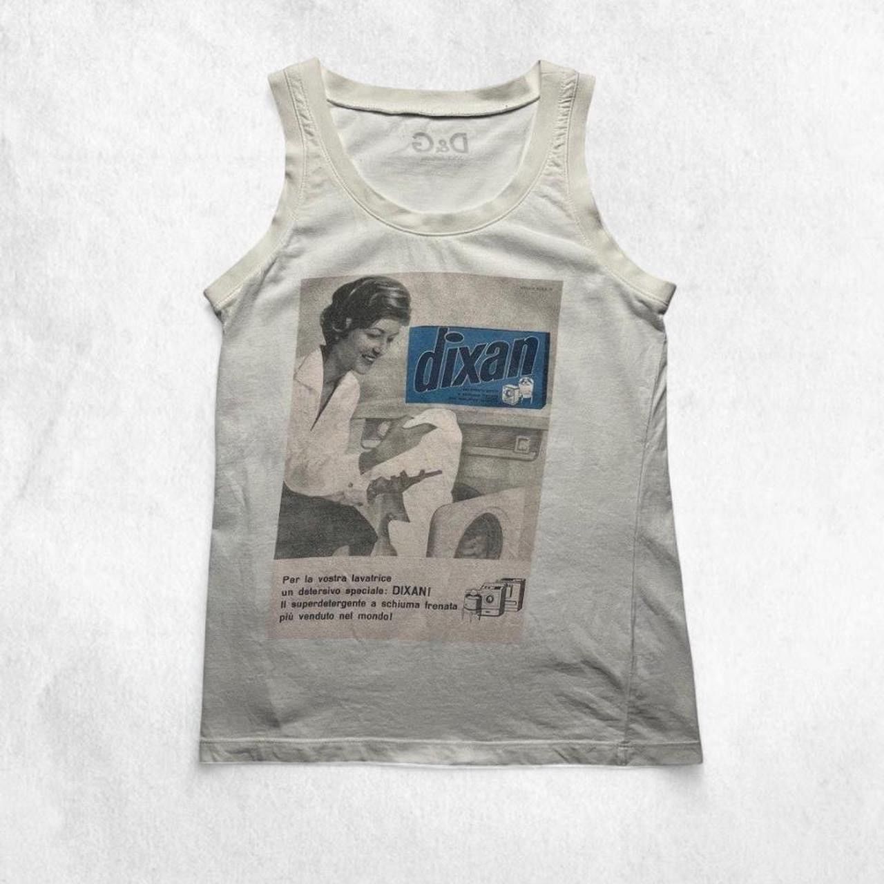 Dolce & Gabbana D&G Dixan Laundry Detergent 1990s graphic tank top Size S / US 4 / IT 40 - 1 Thumbnail