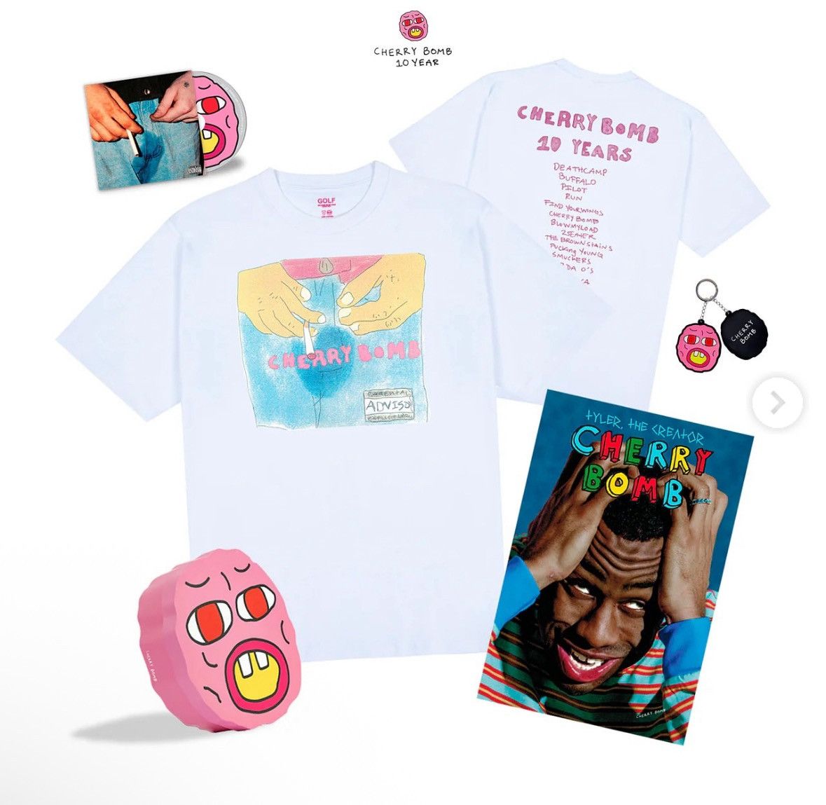 Tyler The Creator Brand New Cherry Bomb 10th Anniversary Box Set Size US L / EU 52-54 / 3 - 2 Thumbnail