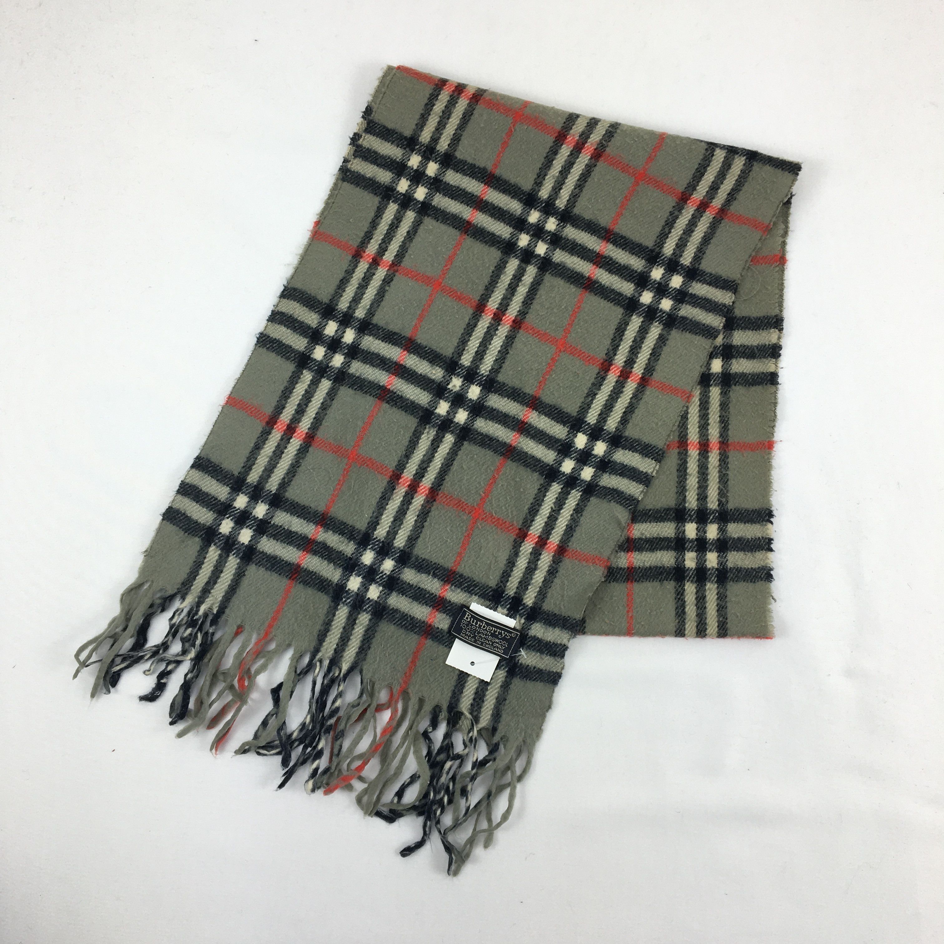 Japanese Brand Vintage Burberry Scarf Muffler Wool Cashmere Scarves Size ONE SIZE - 3 Thumbnail