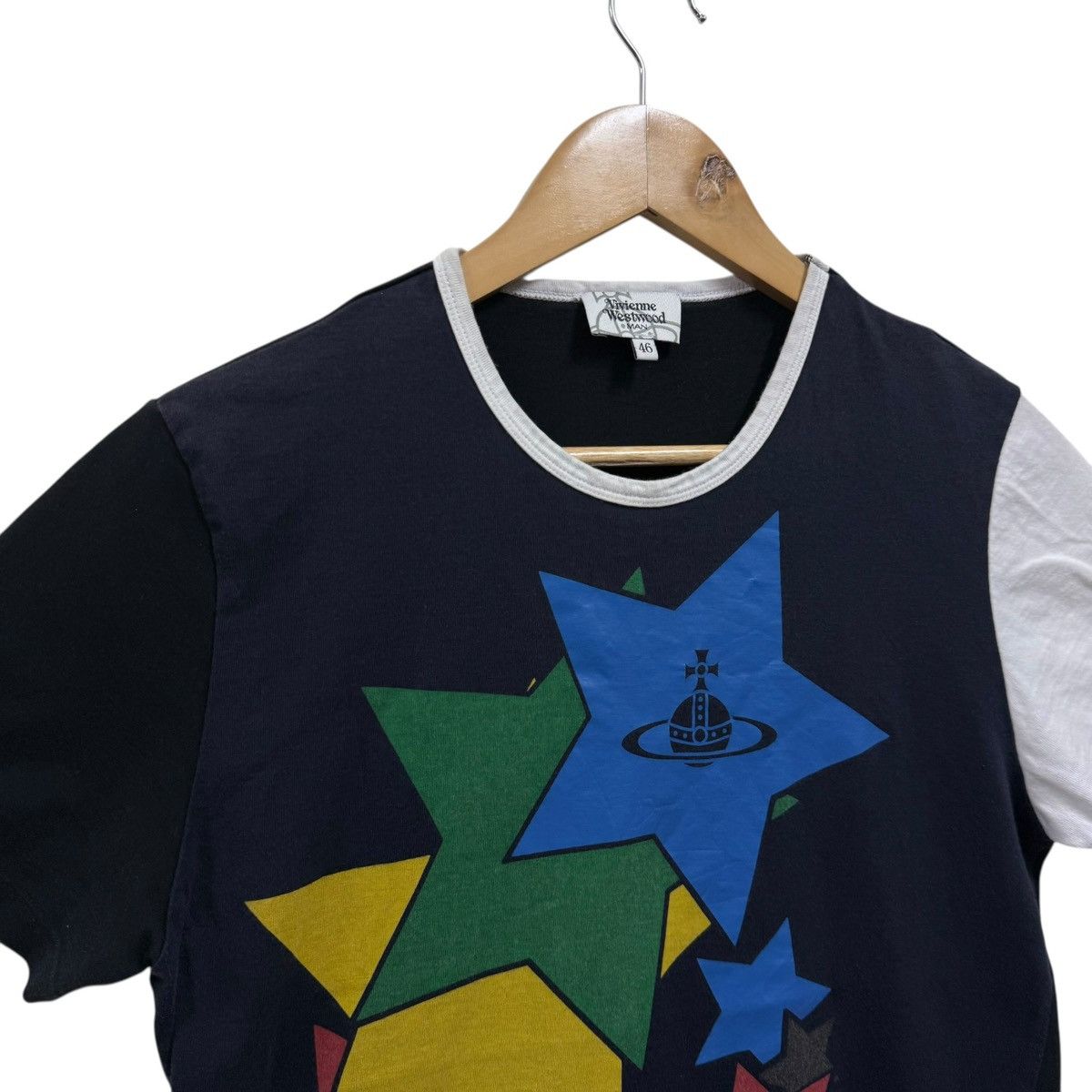 Vivienne Westwood Vivienne Westwood Saturn Classic Print Patchwork Tshirt Size US S / EU 44-46 / 1 - 3 Thumbnail