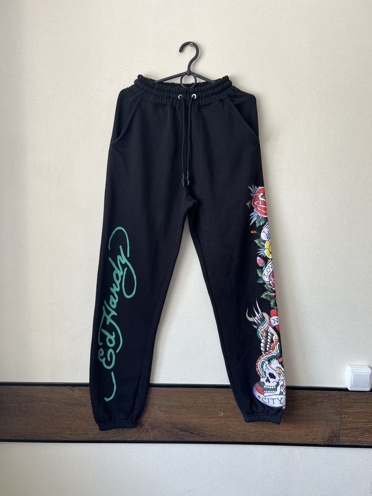 Christian Audigier Vintage Ed Hardy Suit Zip Hoodie+Pants 90’s Size US M / EU 48-50 / 2 - 10 Thumbnail