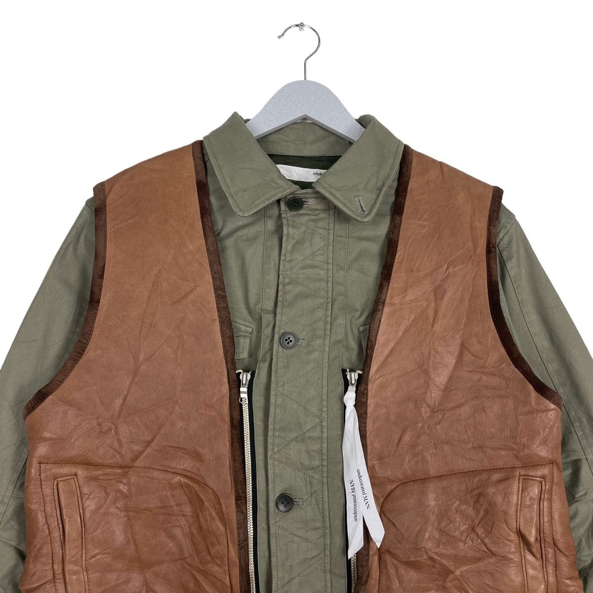Japanese Brand × Undecorated Man 💥UNDECORATED MAN AW2012 MOUTON VEST CARGO JACKET Size US M / EU 48-50 / 2 - 3 Thumbnail