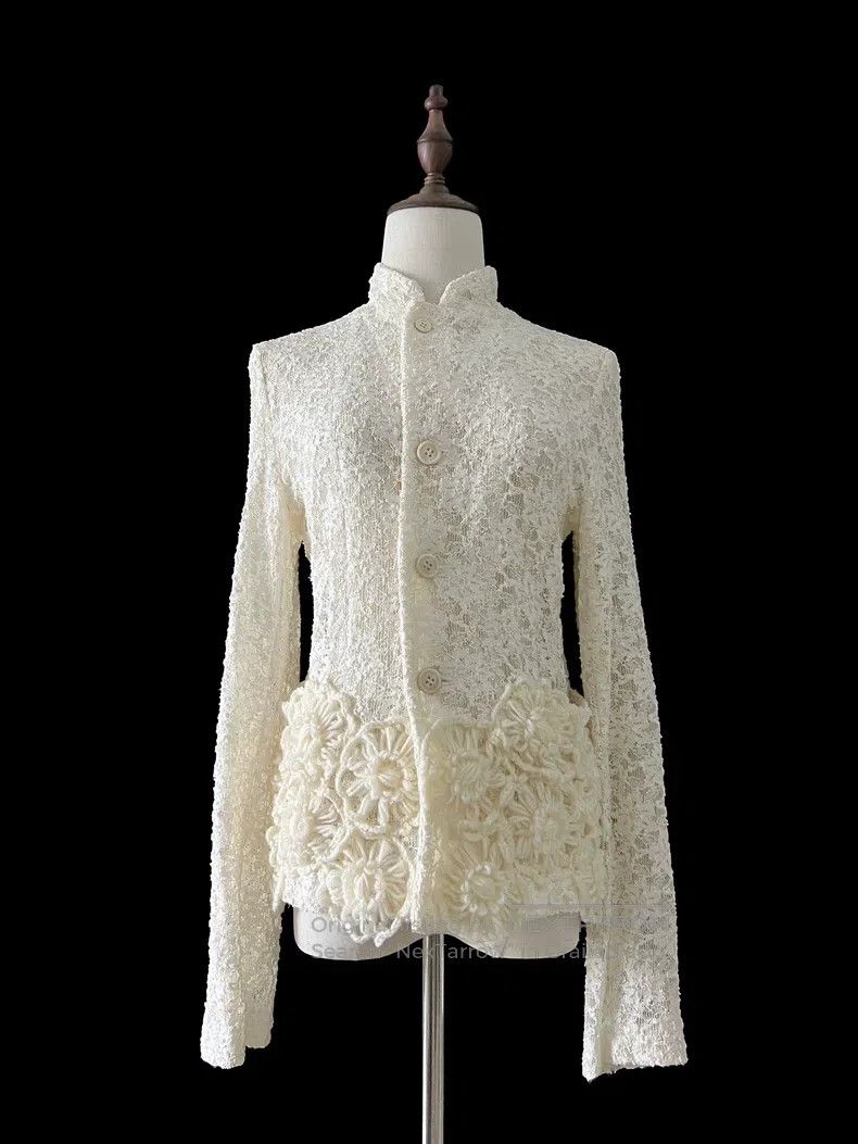 Comme des Garcons Comme Des Garcons Lace applique jacket Size M / US 6-8 / IT 42-44 - 5 Thumbnail