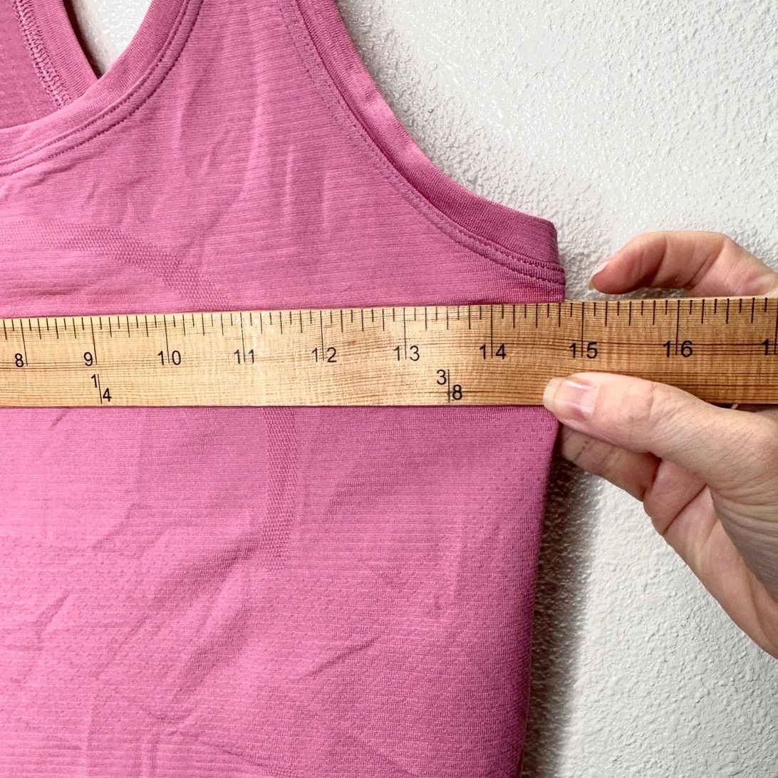Lululemon Lululemon Pink Round Neck Long Line Racerback Tank Top 4 Size S / US 4 / IT 40 - 8 Thumbnail