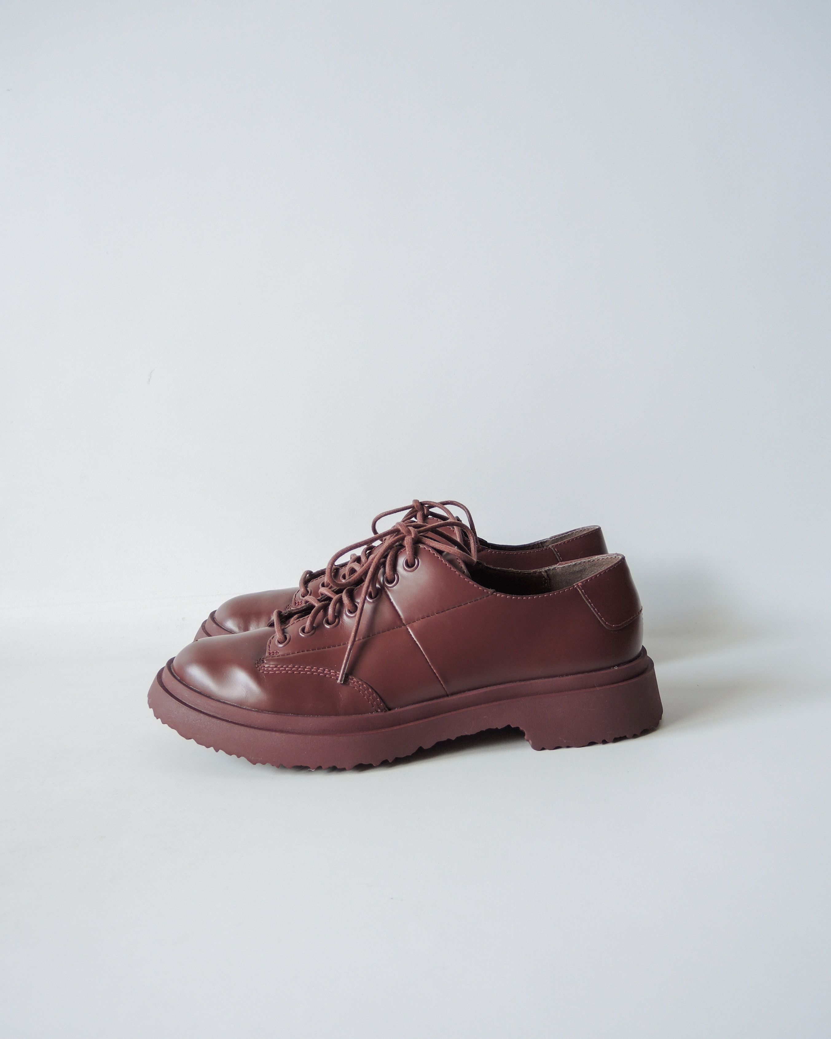 Camper Walden Lace Up Leather Formal Shoes in Red, Men's (Size 7)