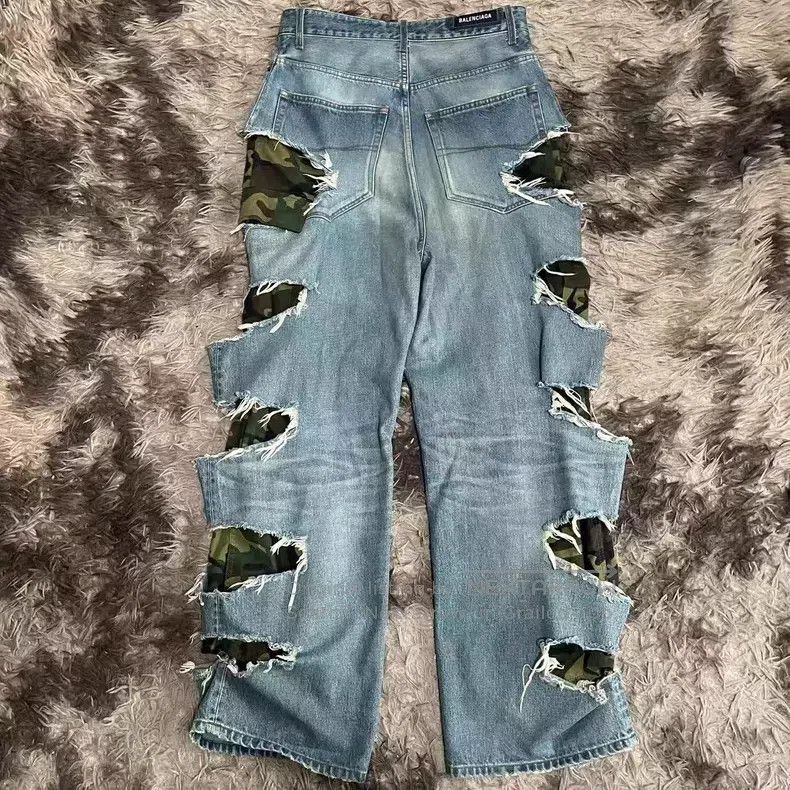 Balenciaga Balenciaga size S Double Layer Camouflage King of the Worl Size US 27 - 2 Thumbnail