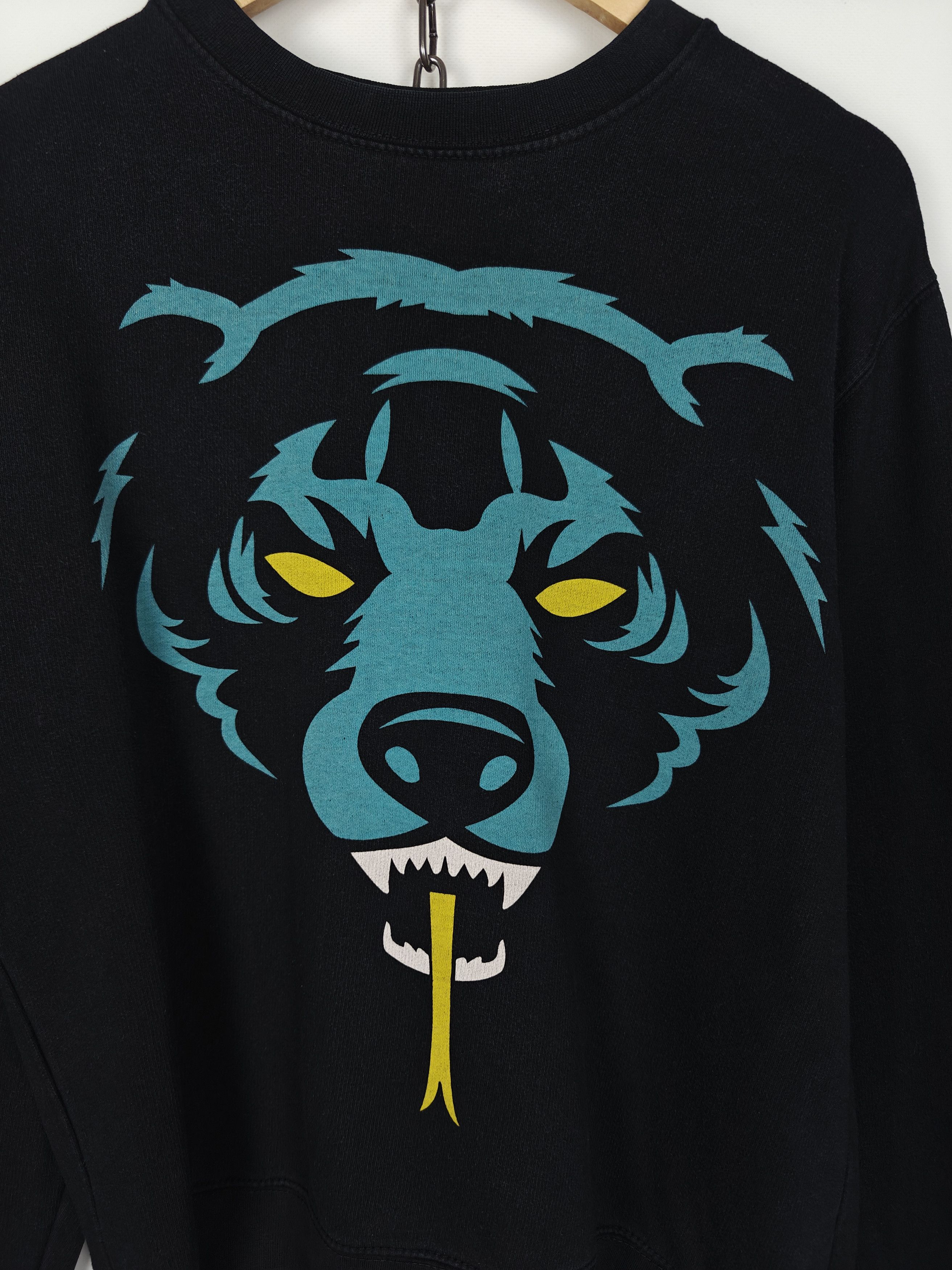 Mishka Mishka NYC Sweatshirt Crewneck Bear Logo Black M Size US M / EU 48-50 / 2 - 4 Thumbnail