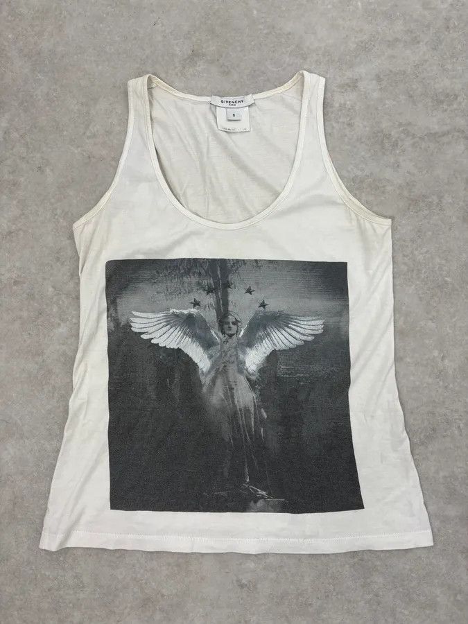 Givenchy 2000s Givenchy Angel White Tank Top Size S / US 4 / IT 40 - 1 Thumbnail