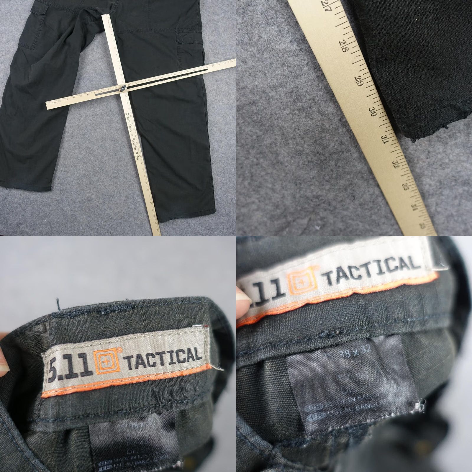 Vintage 5.11 Tactical Cargo Pants Mens 32x31 Green Elastic Waist Ripstop Workwear Cargo Pocket Pants Mens Green 5.11 Taclite Pro Size US 32 / EU 48 - 10 Thumbnail