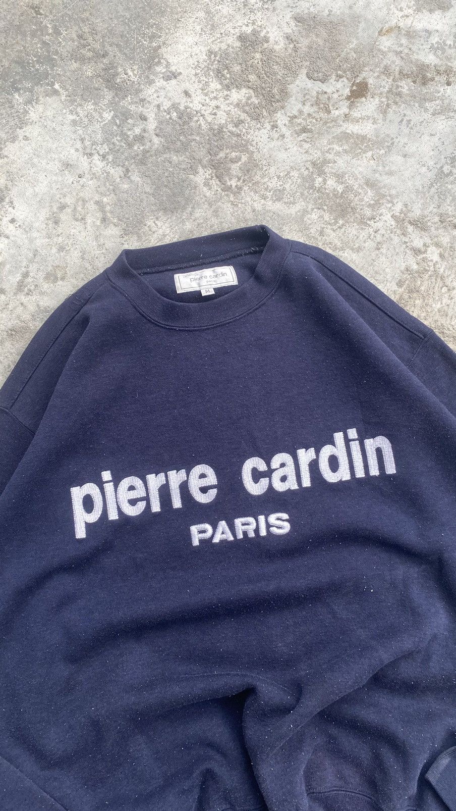 Designer × Pierre Cardin × Vintage Vintage Pierre Cardin Paris Spellout Oversize Sweater 90s Size US M / EU 48-50 / 2 - 2 Thumbnail