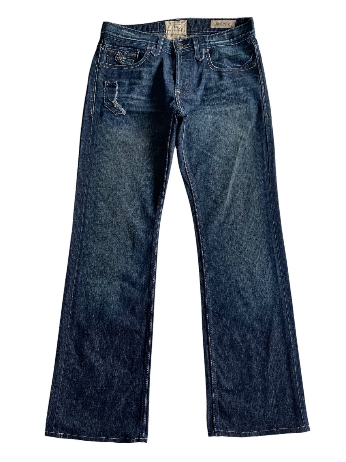 If Six Was Nine × Japanese Brand × Jean FLARE JEANS Taverniti so Jeans Punk Style Denim☠️🎌 Size US 33 - 2 Thumbnail