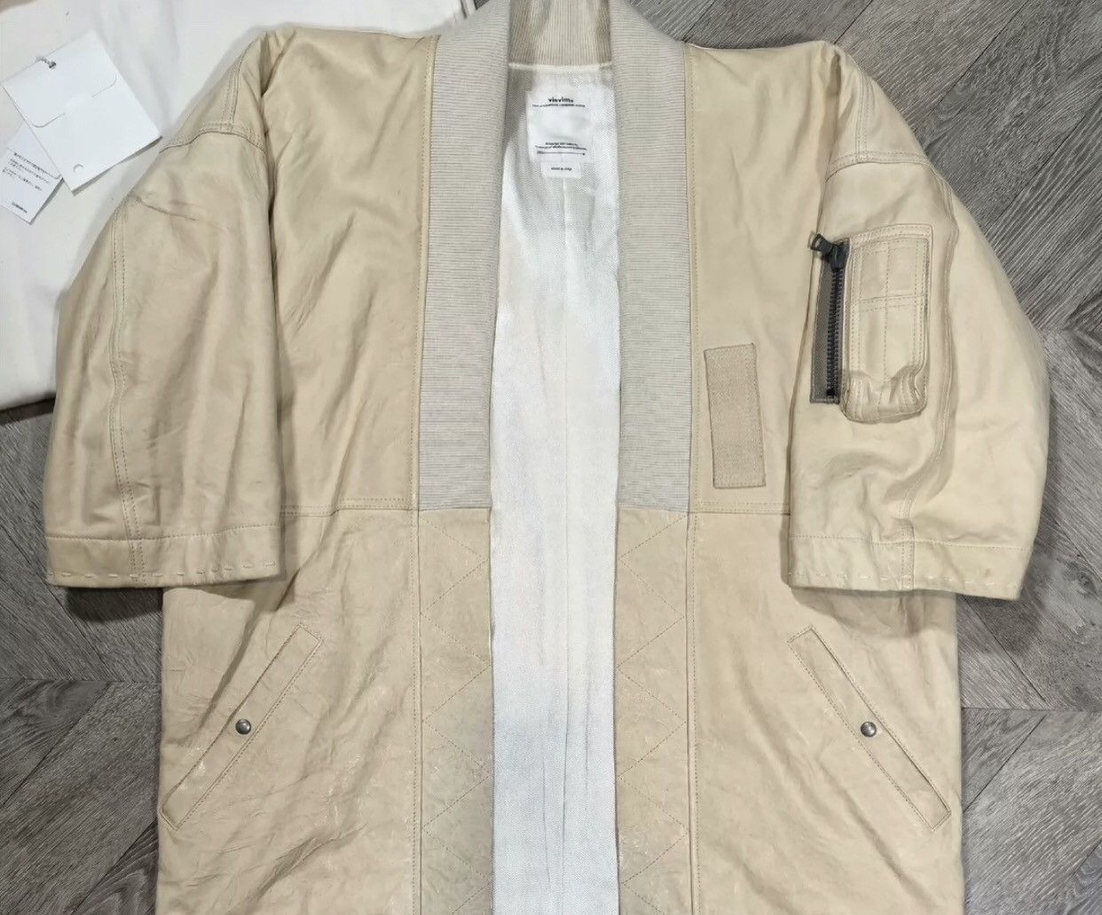 Visvim VISVIM 19SS SANJURO KIMONO JKT IT （VEG LAMB）jacket | Grailed