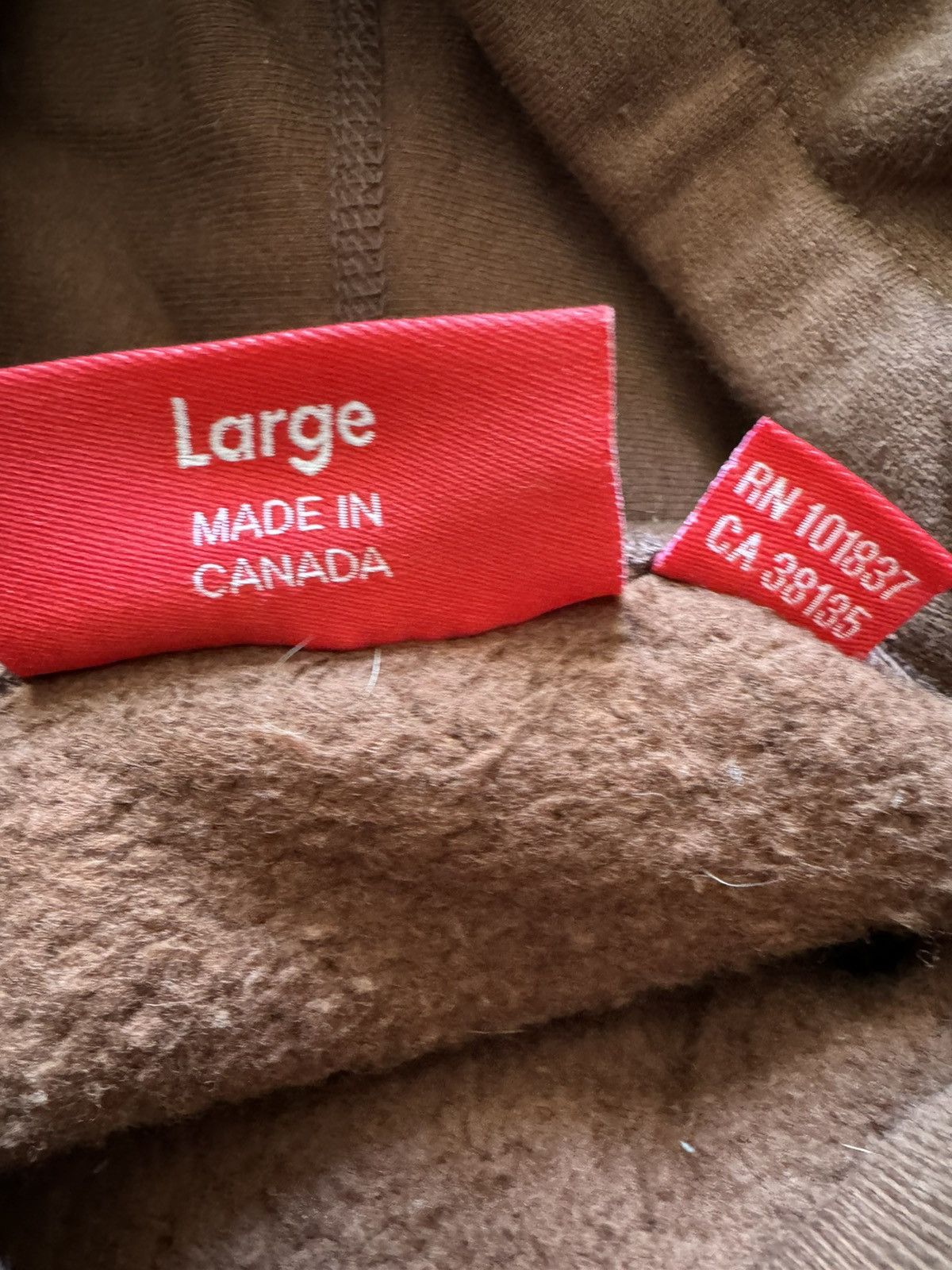 Supreme Supreme Number 01 Micro Logo Hoodie Large Brown Size US L / EU 52-54 / 3 - 4 Thumbnail