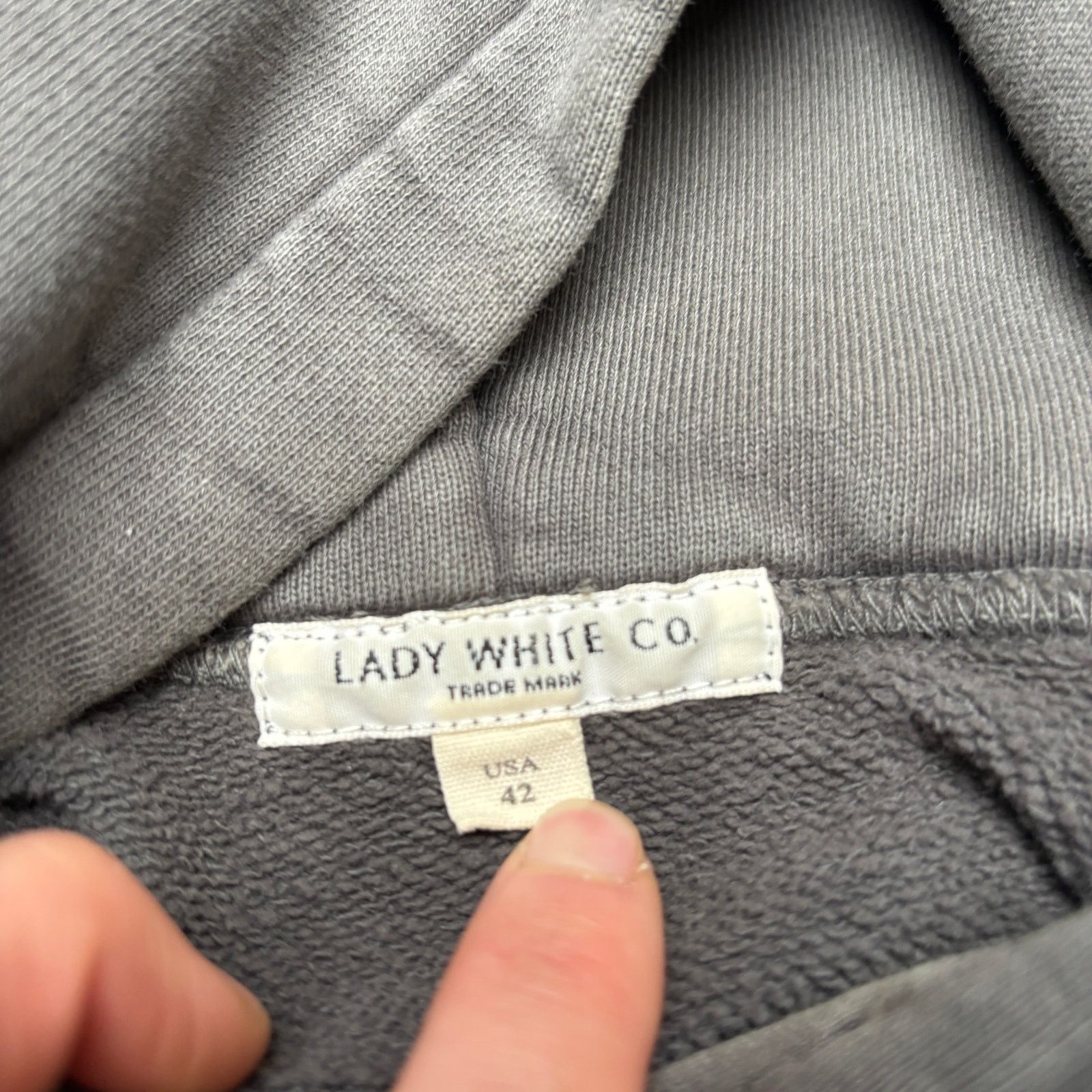 Lady White Co. Lady White Co All Cotton Hoodie Men's XL Boxy Retro Size US XL / EU 56 / 4 - 4 Thumbnail