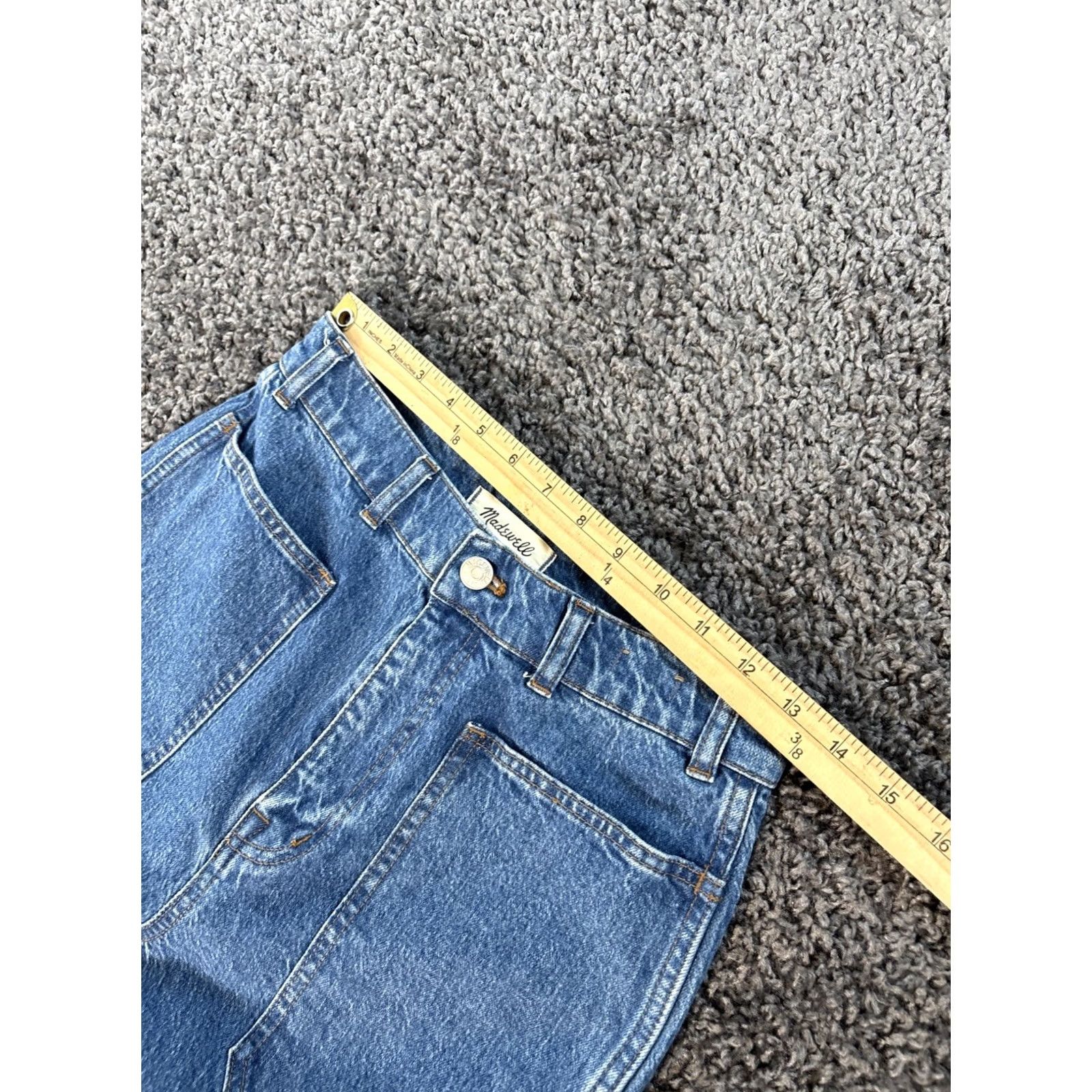 Madewell Madewell Jeans Women’s Sz 27x30 Denim 90s Straight Utility Double Knee Panels Vintage No (High Rise) Regular Fit Size 27" / US 4 / IT 40 - 4 Thumbnail