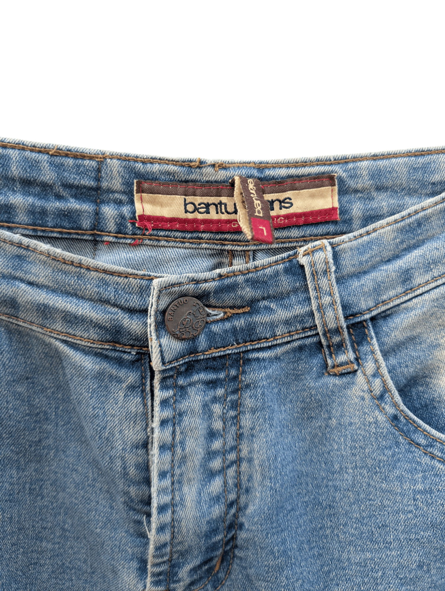 Other Vintage Bantuo Lace Up Side Flare Jeans Size 30" / US 8 / IT 44 - 10 Thumbnail