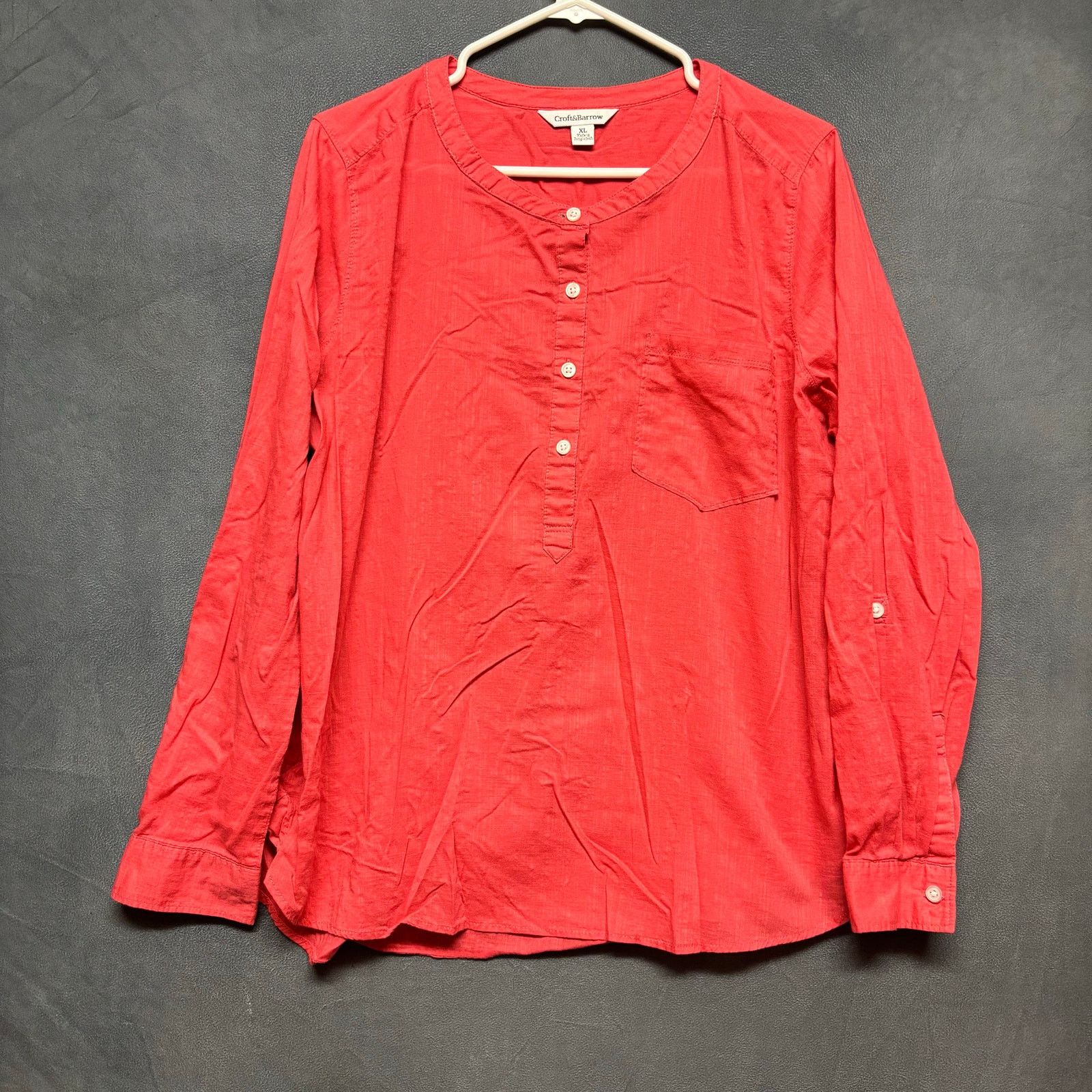 Croft & Barrow Croft & Barrow Lightweight Summer Blouse Beachy Hippy Boho Size XL / US 12-14 / IT 48-50 - 1 Thumbnail