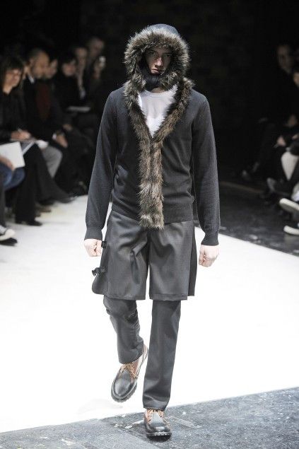 image of Comme Des Garcons Homme Plus Ad2010 Biker Pants.like Miharayasuhiro Or Sacai in Black (Size 42)
