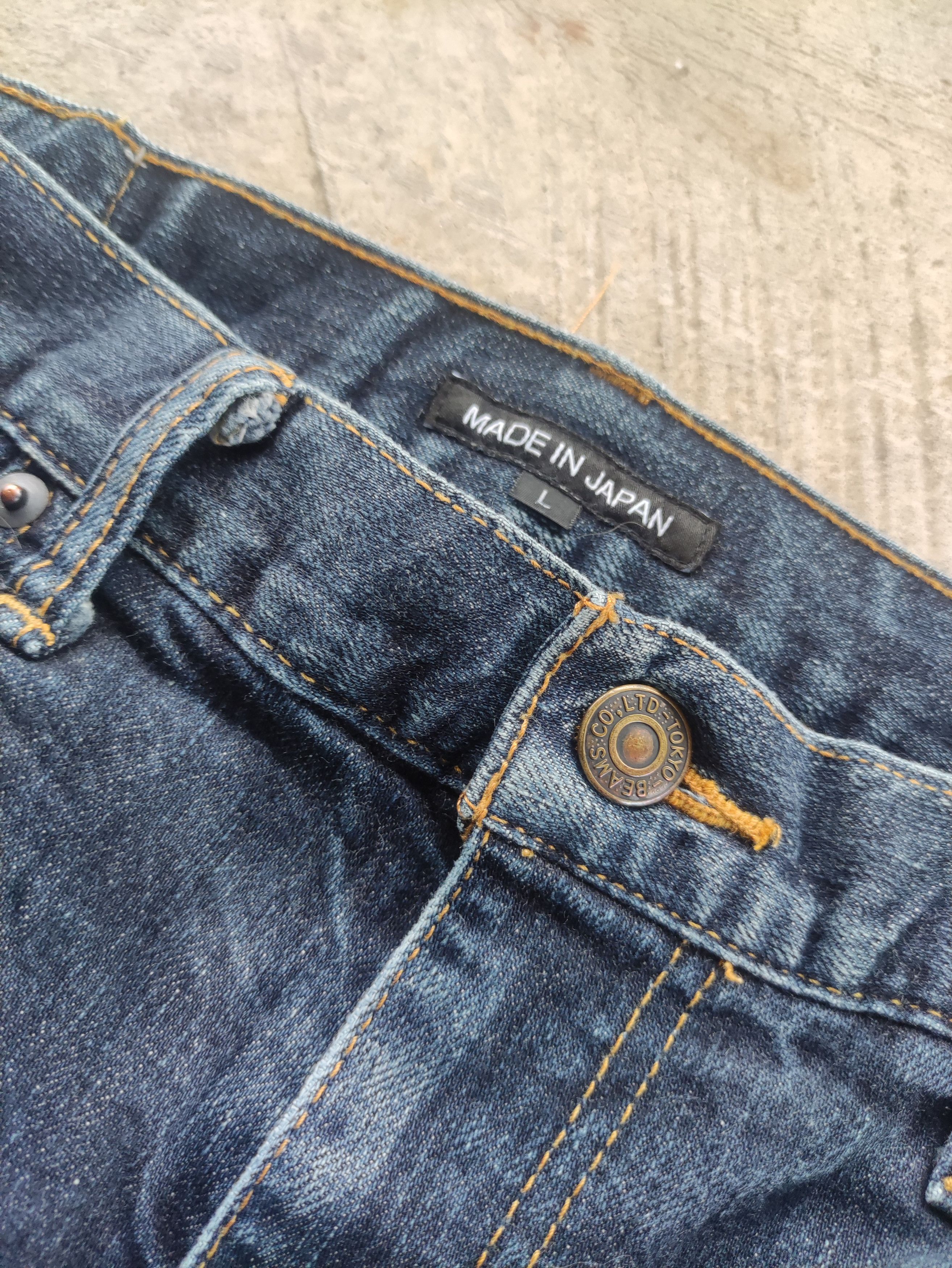 Beams Plus Vintage Beam Japan Jean Distressed Faded Denim Size US 33 - 5 Thumbnail