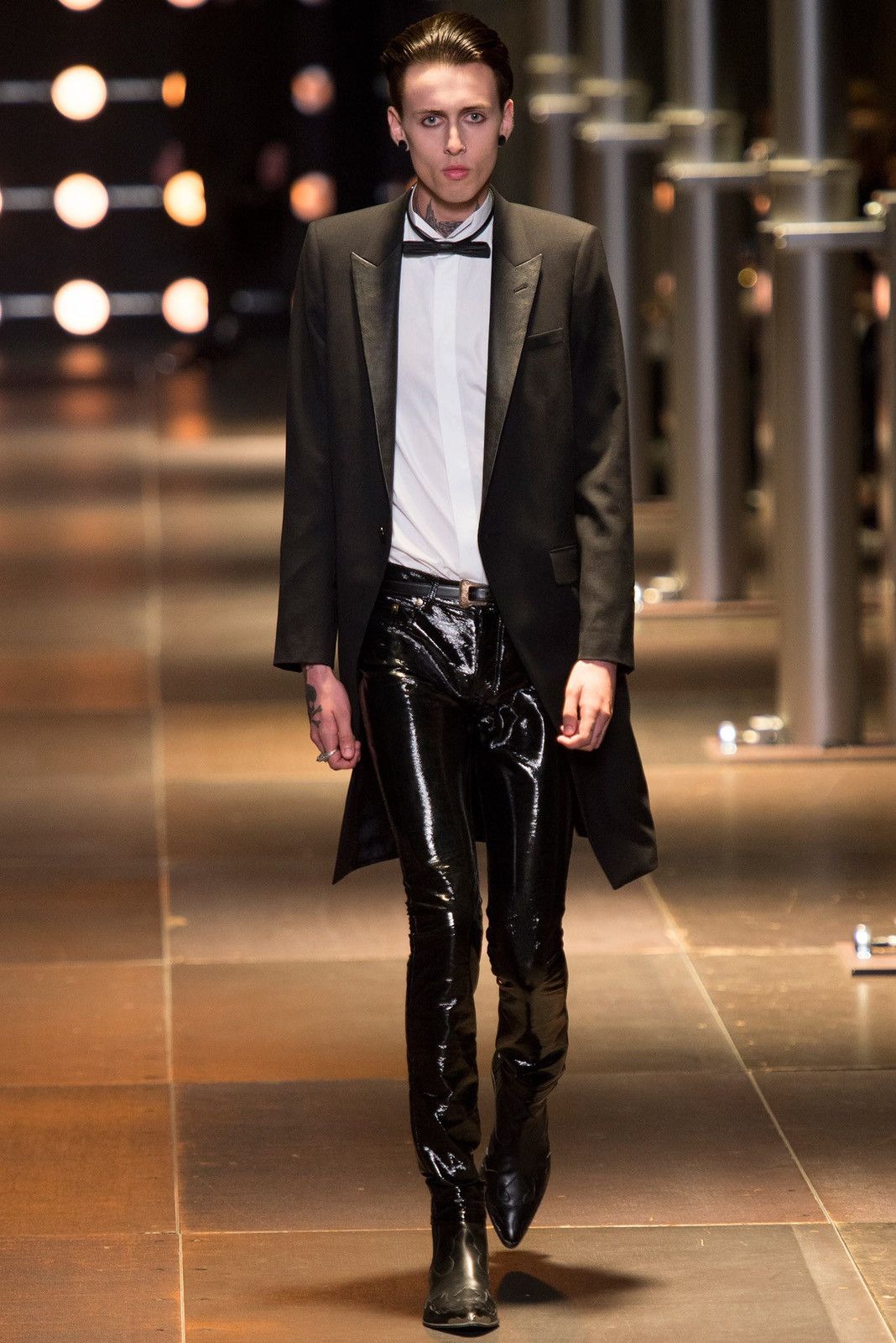 Saint Laurent Paris SAINT LAURENT PARIS BY HEDI SLIMANE LE SMOKING TUXEDO BLAZER Size 44R - 9 Thumbnail