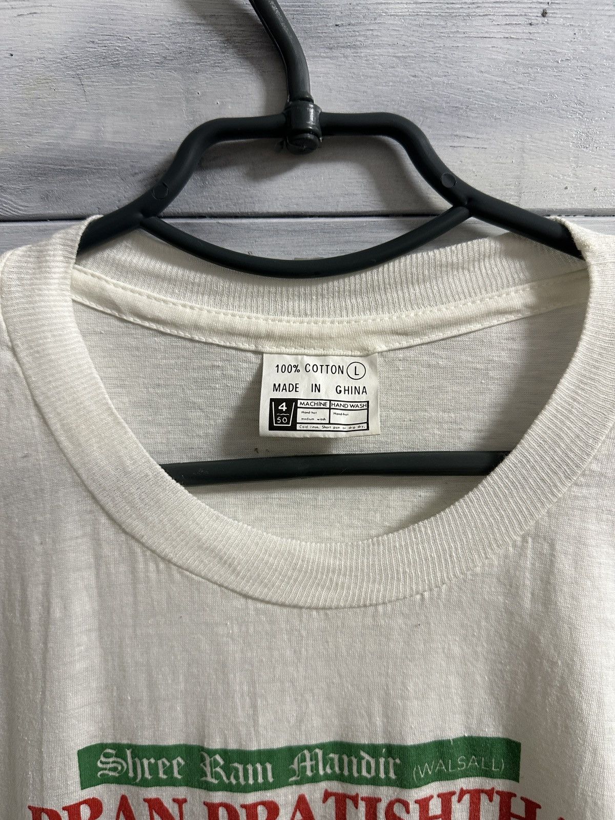 Vintage Rare Vintage T-Shirt 1991 Pran Pratishtha Mahotsav Size US M / EU 48-50 / 2 - 10 Thumbnail
