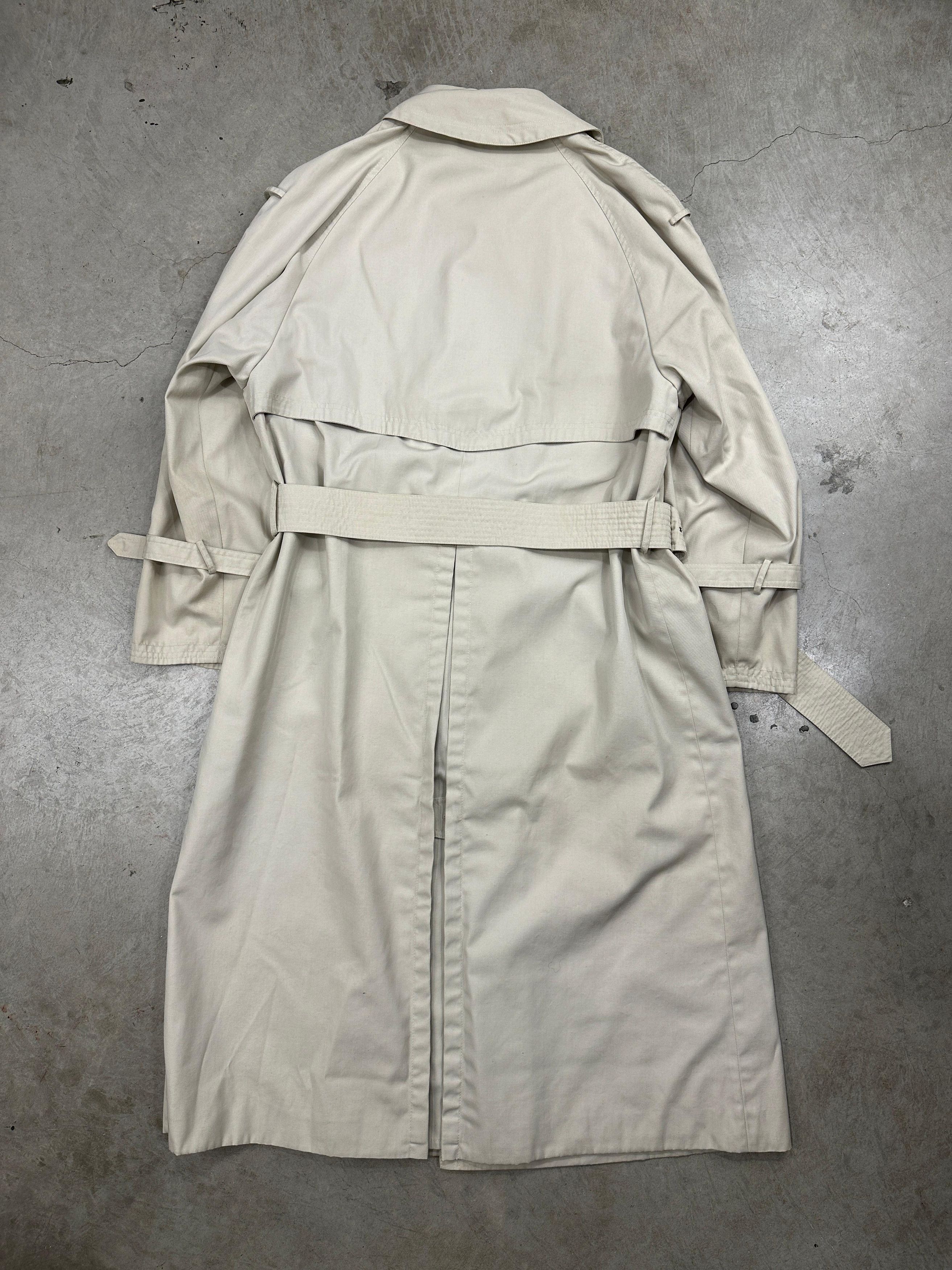 Vintage 80s Herno White Trenchcoat Size S / US 4 / IT 40 - 2 Thumbnail