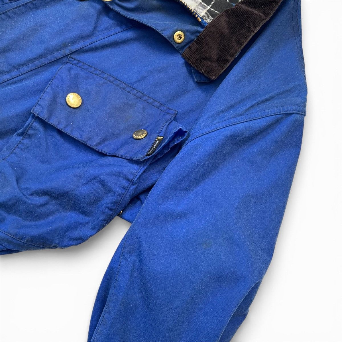 Barbour Rare Barbour international A7 Brass Cobalt Blue Waxed Jacket Size US M / EU 48-50 / 2 - 6 Thumbnail