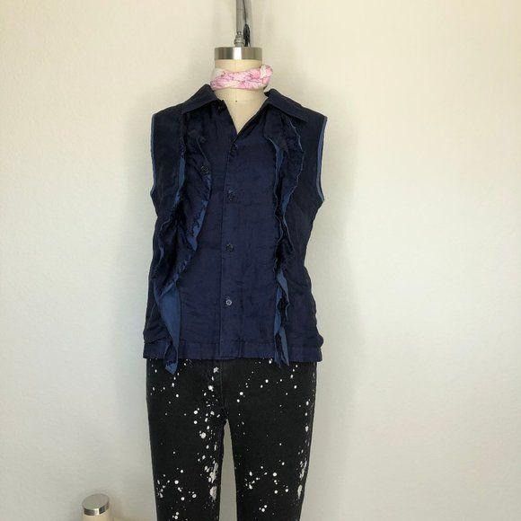 Tricot Comme des Garcons Comme Des Garcons Tricot Layered Silk Ruffle Vest Size M / US 6-8 / IT 42-44 - 1 Thumbnail