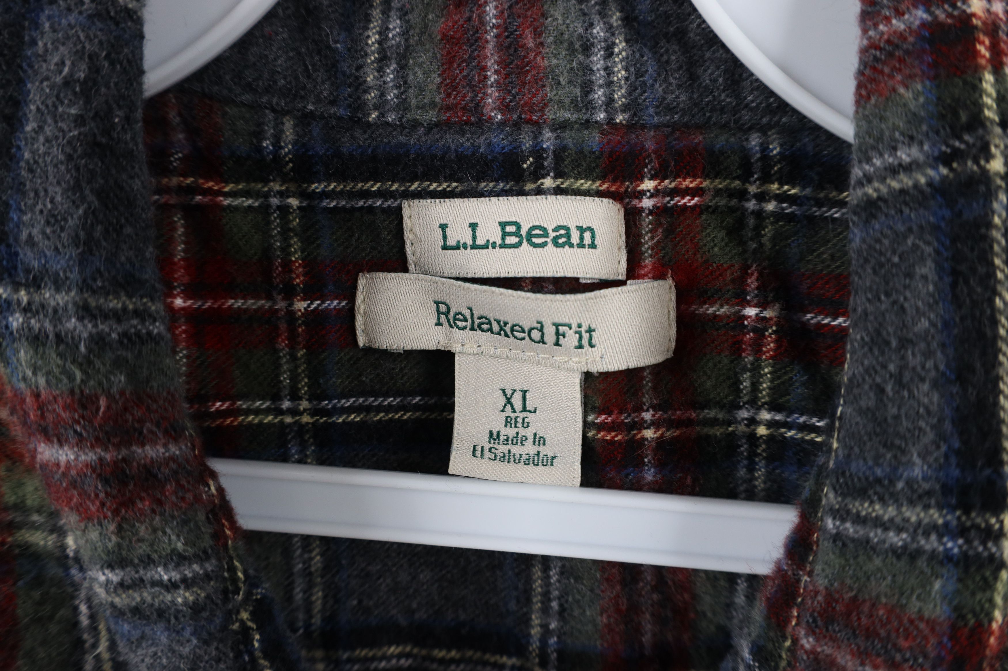 L.L. Bean Vintage LL Bean Fit Flannel Collared Button Shirt Plaid Size XL / US 12-14 / IT 48-50 - 6 Thumbnail
