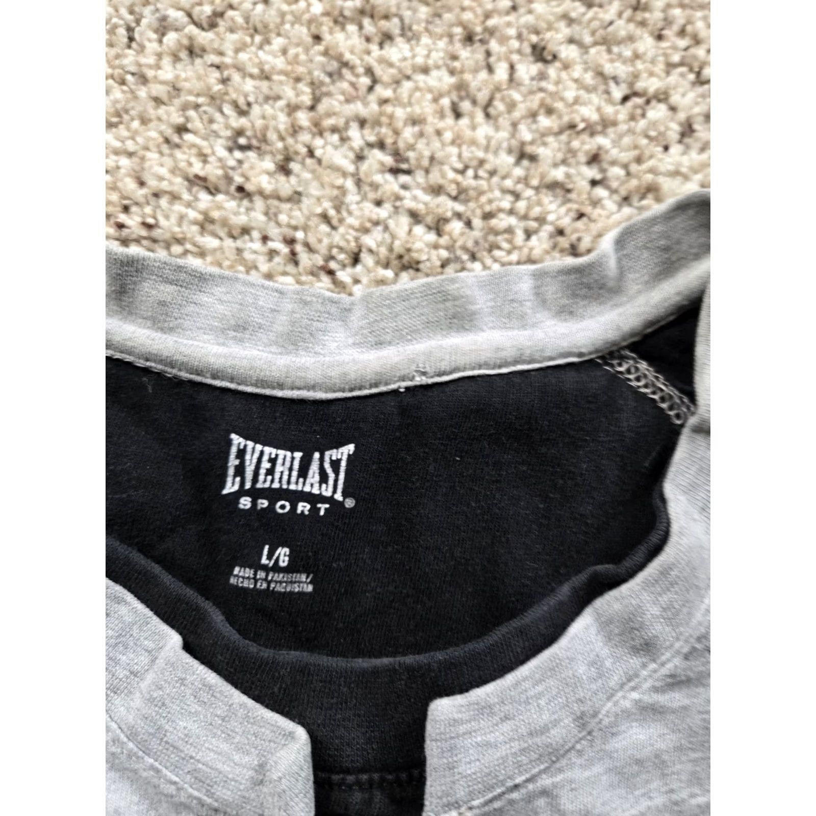 Everlast VINTAGE Everlast T Shirt Men Gray Short Sleeve Crew Neck Graphic Pullover Large XL? Size US L / EU 52-54 / 3 - 5 Thumbnail