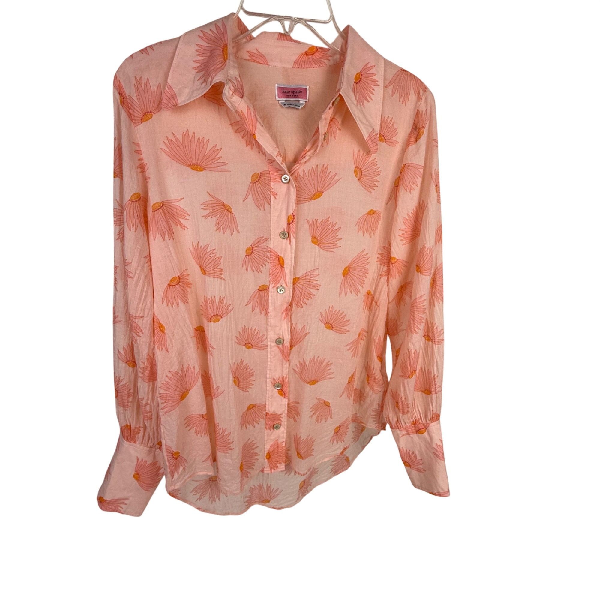 Kate Spade Kate Spade Women's Falling Flower Voile Long-Sleeve Blouse B Size M / US 6-8 / IT 42-44 - 1 Thumbnail