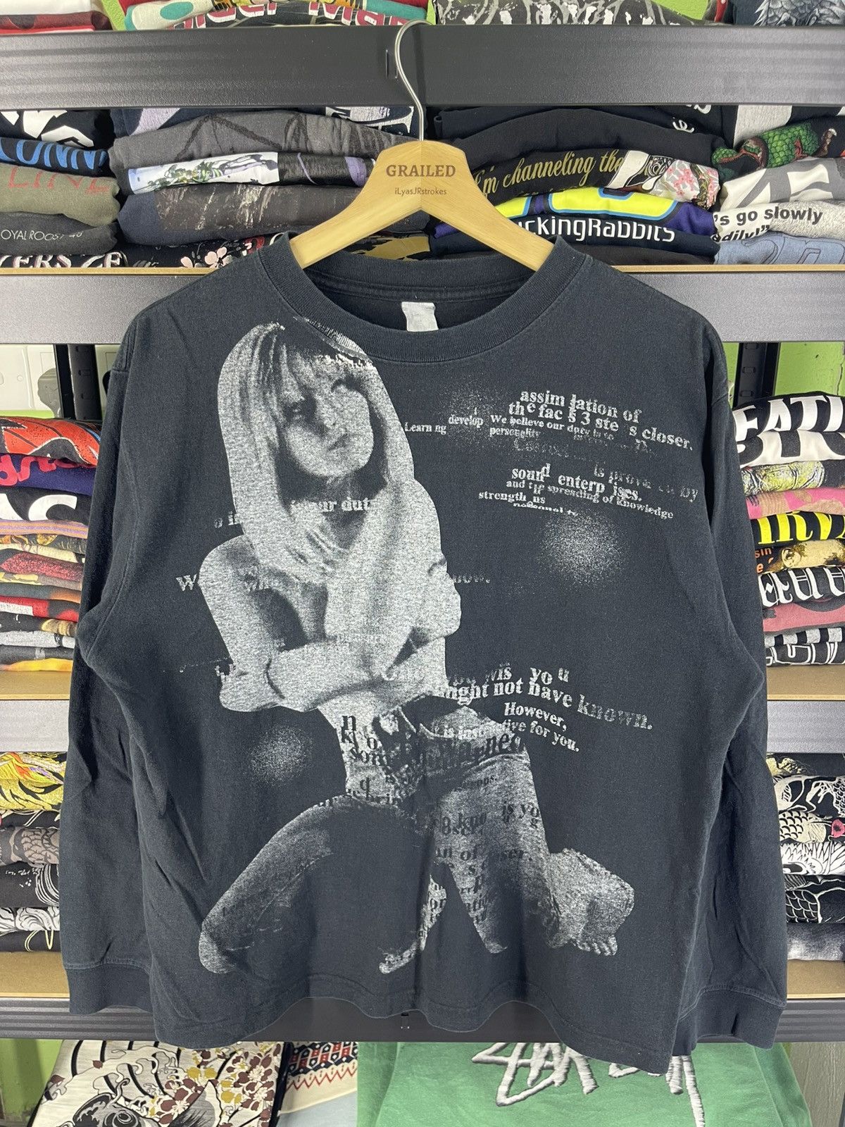 Japanese Brand Vintage Girl CkingRabbit and Dilu Style Hysteric Glamour Tee Size US M / EU 48-50 / 2 - 2 Thumbnail