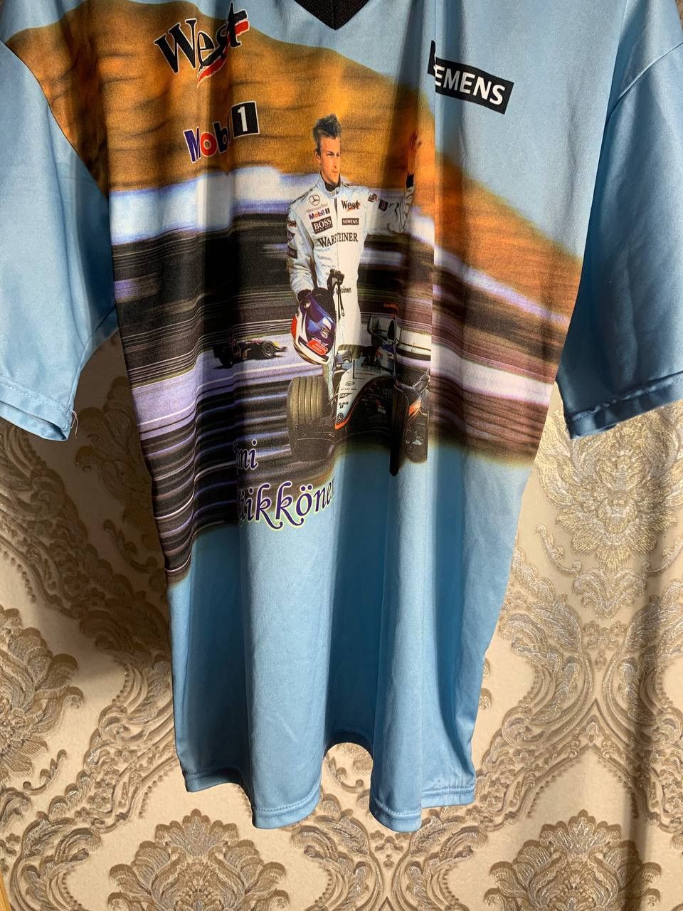 NASCAR VINTAGE MERCEDES KIMI RAIKKONEN RACING F1 RETRO T-SHIRT Y2K Size US S / EU 44-46 / 1 - 4 Thumbnail