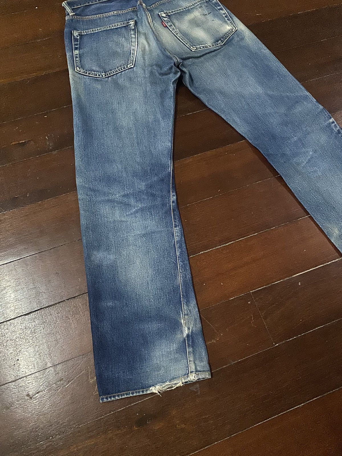 Vintage SICK 👊🏻🔥🔥 SEWING CHOP JAPANES BRAND JEANS SELVEDGE DISTRESSED Size US 32 / EU 48 - 13 Thumbnail