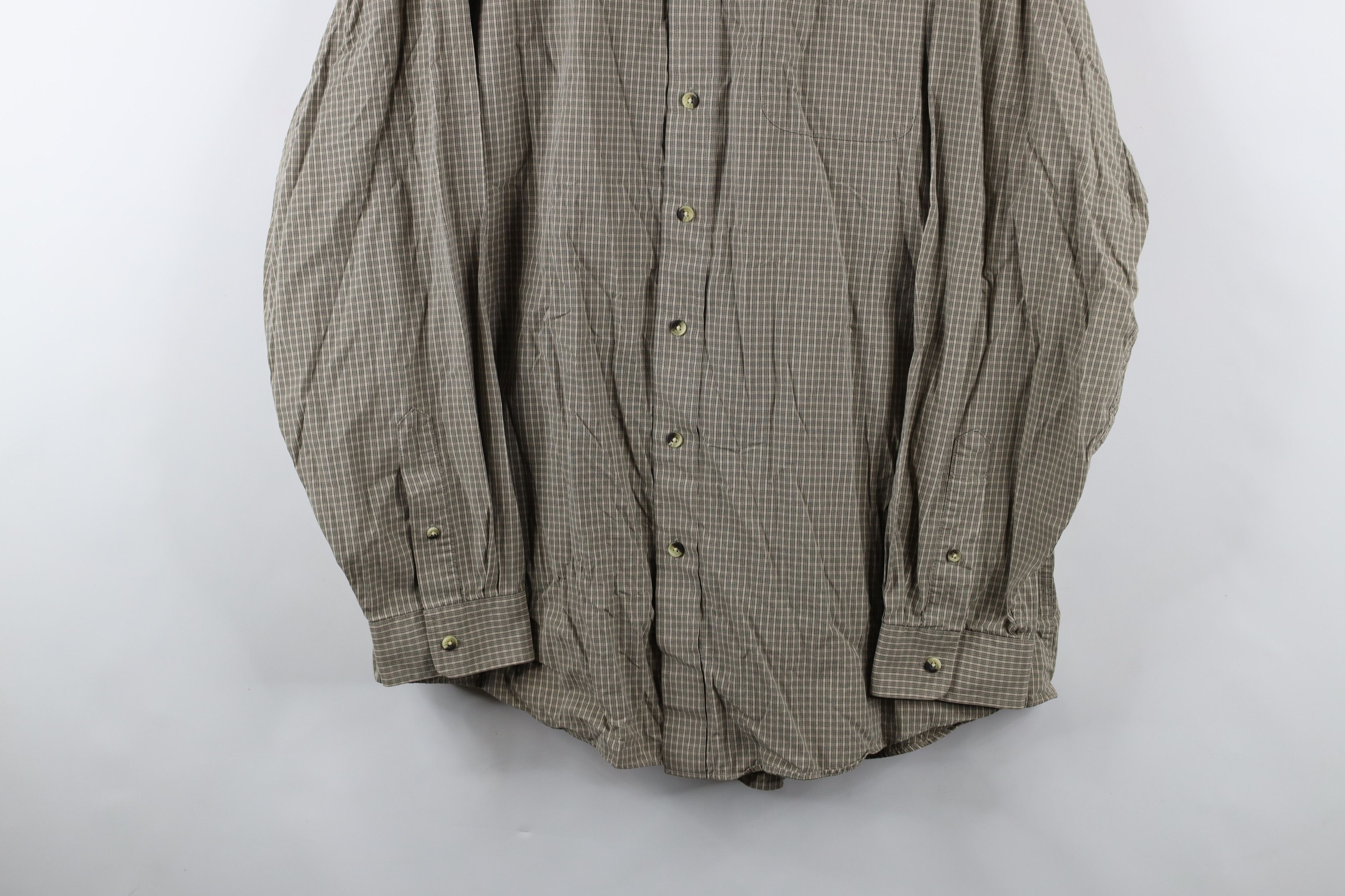 L.L. Bean × Vintage Vintage LL Bean Collared Button Down Shirt Plaid Cotton Size US XL / EU 56 / 4 - 3 Thumbnail