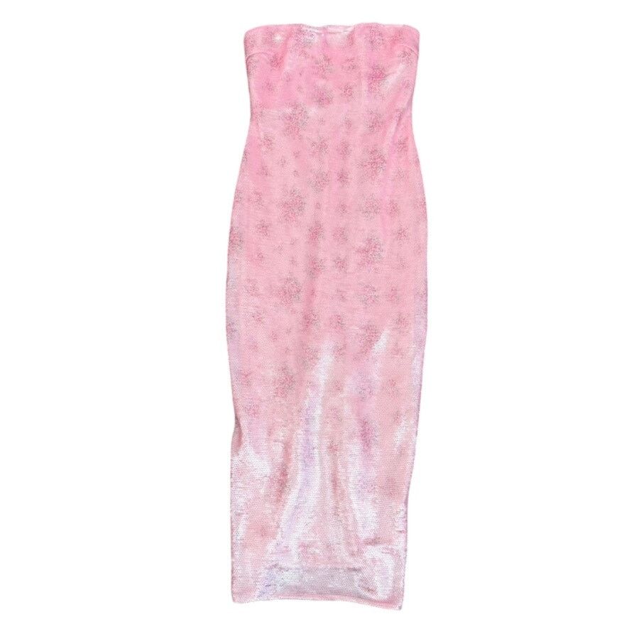 LoveShackFancy LoveShackFancy Stasia Sequin Dress in Pink, Size US 4 Size S / US 4 / IT 40 - 4 Thumbnail