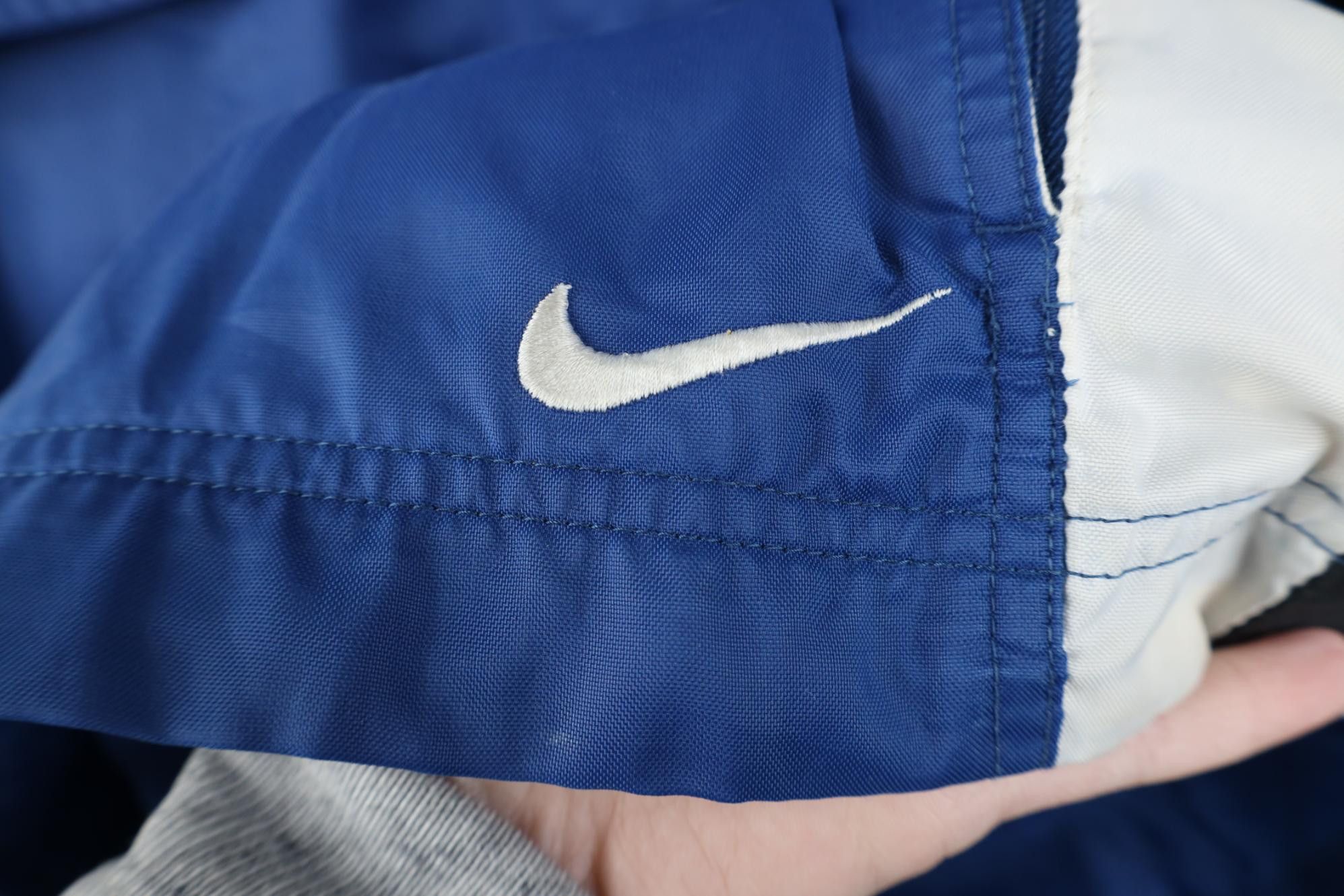 Nike Vintage 90s Nike Scott Mini Swoosh Anorak Windbreaker Jacket Size US L / EU 52-54 / 3 - 4 Thumbnail