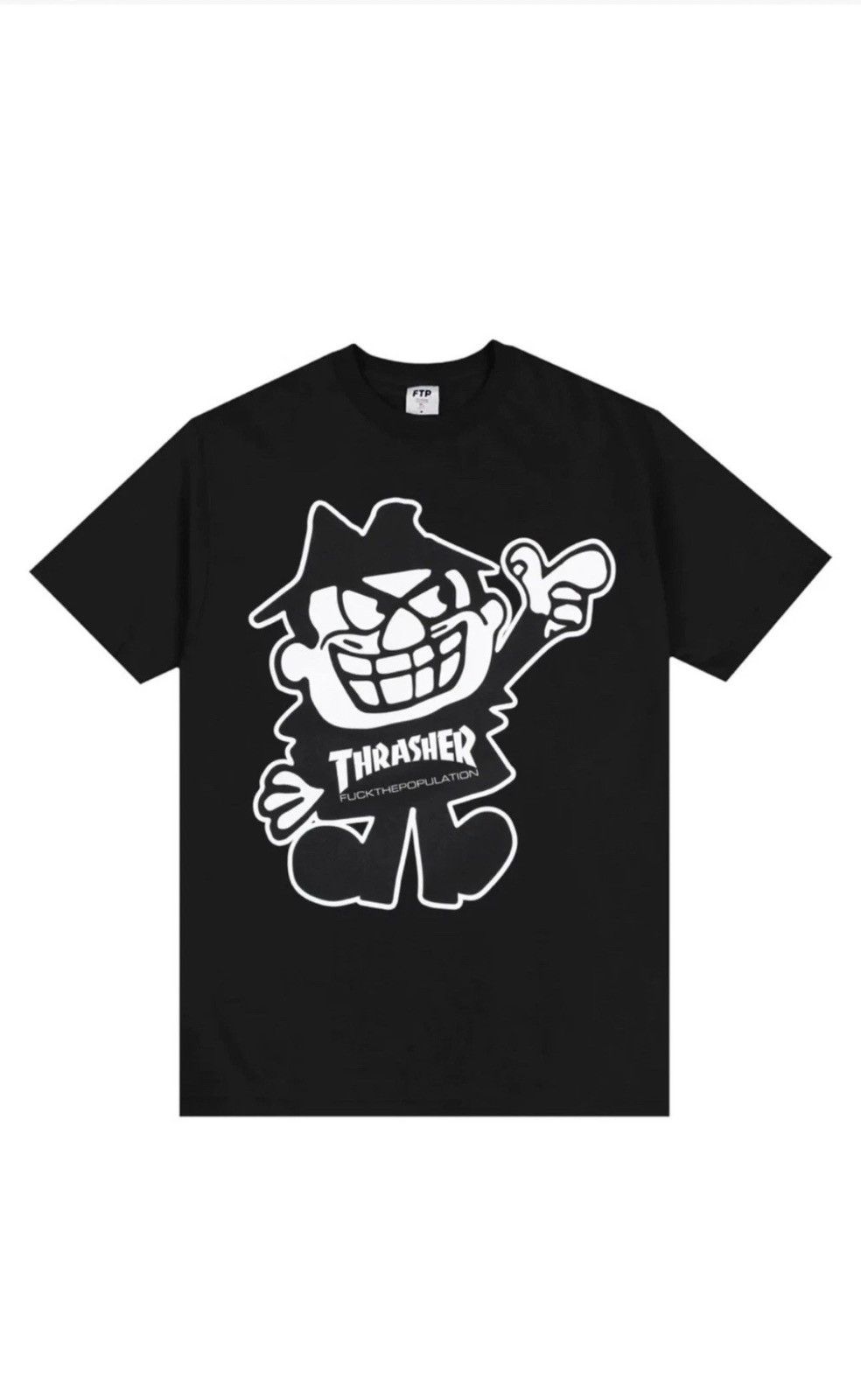 Fuck The Population New in Bag FTP Boris Tee Black Large Fuckthepopulation Size US L / EU 52-54 / 3 - 1 Thumbnail