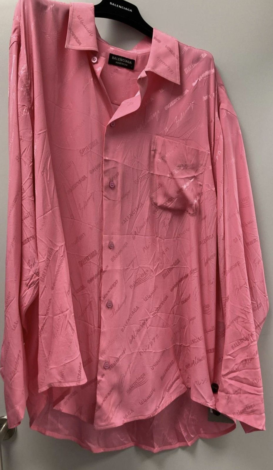 Balenciaga Monogram Logomania Jacquard Shirt Size US M / EU 48-50 / 2 - 1 Preview
