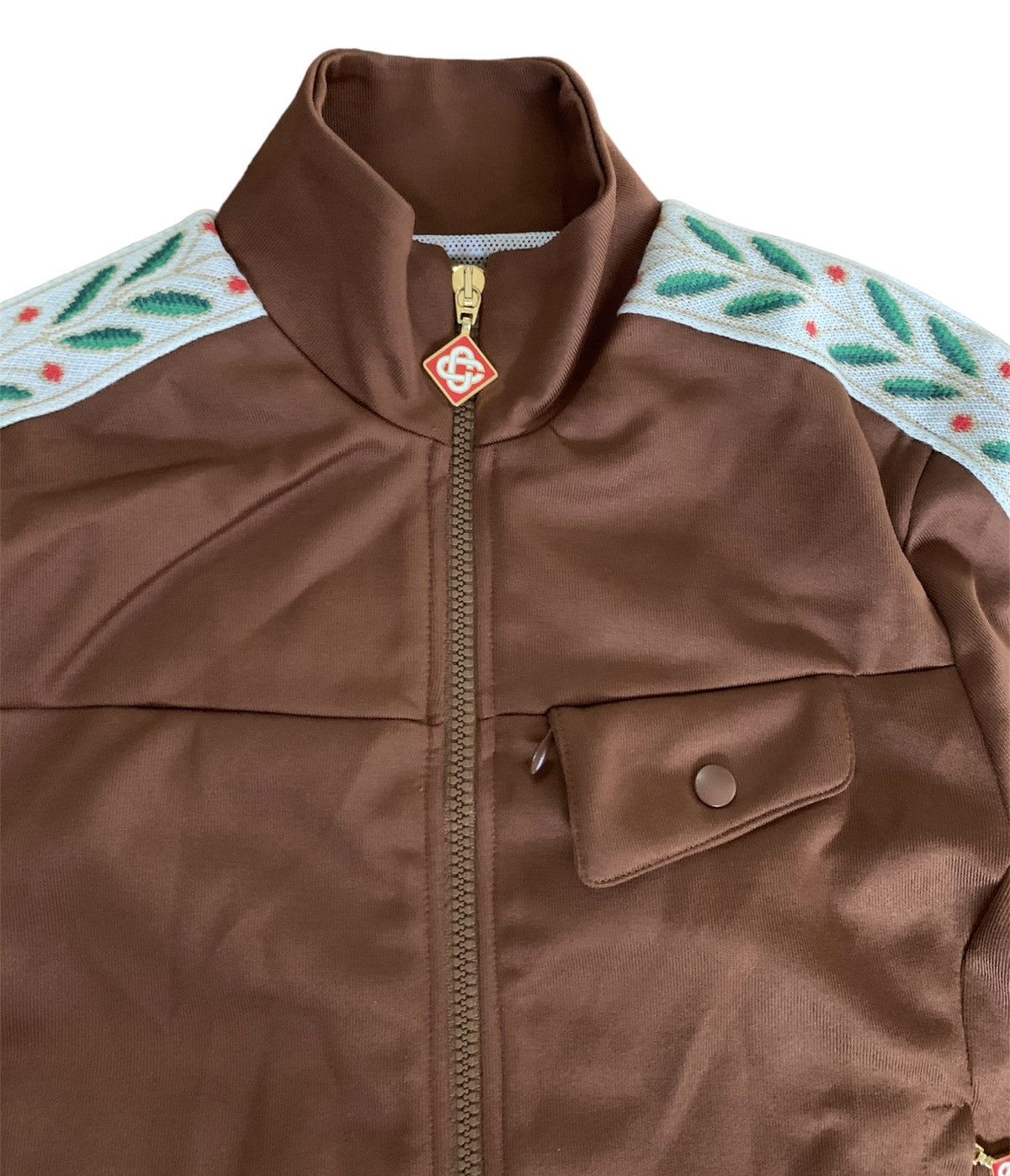 Casablanca Casablanca Paris Brown Laurel Track Top Size S / US 4 / IT 40 - 3 Thumbnail