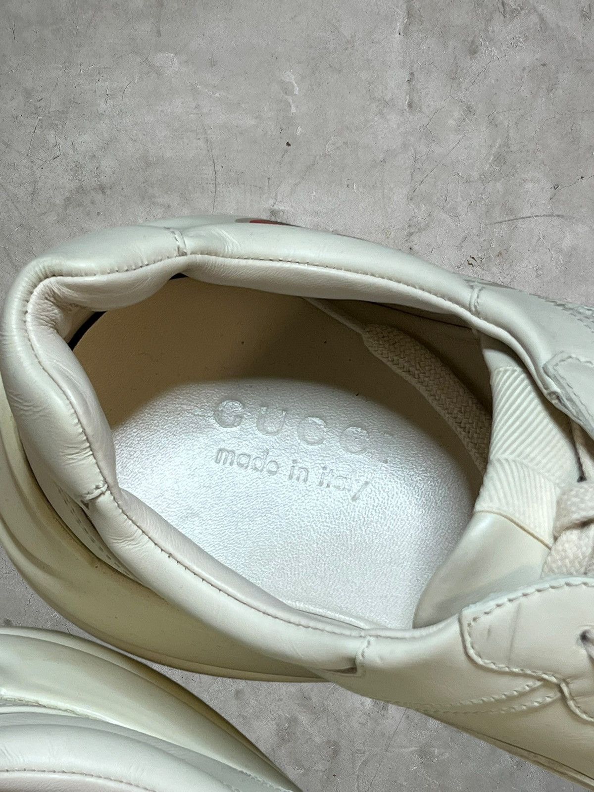 Gucci Gucci Rhyton Leather Sneakers Size US 12 / EU 45 - 5 Thumbnail