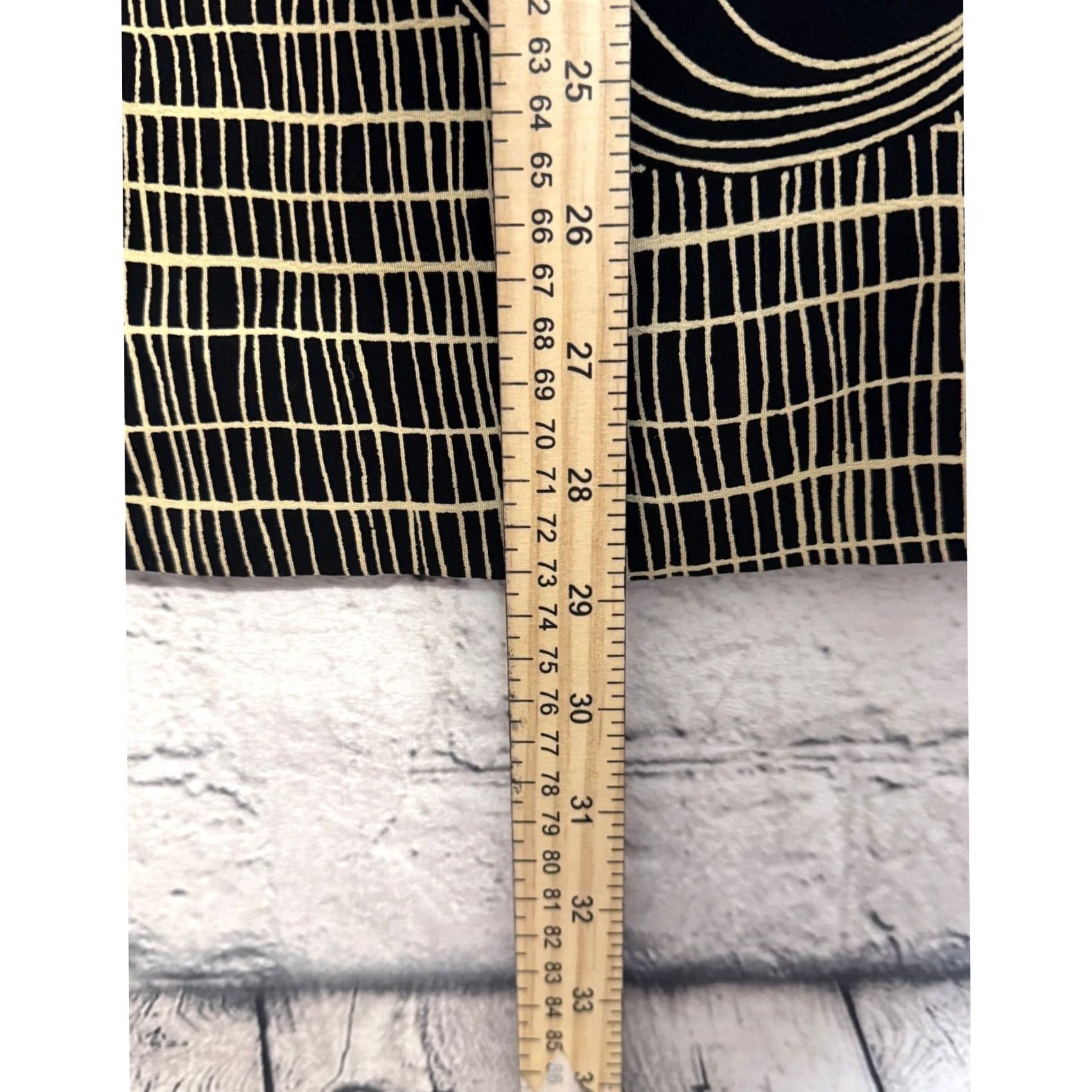 Vintage VINTAGE NR1 Sandra Ow Wing Tunic Top Black Gold Swirl Print Geometric Embroidered Long Sleeve Size 12 Women Mens? Size XL / US 12-14 / IT 48-50 - 5 Thumbnail