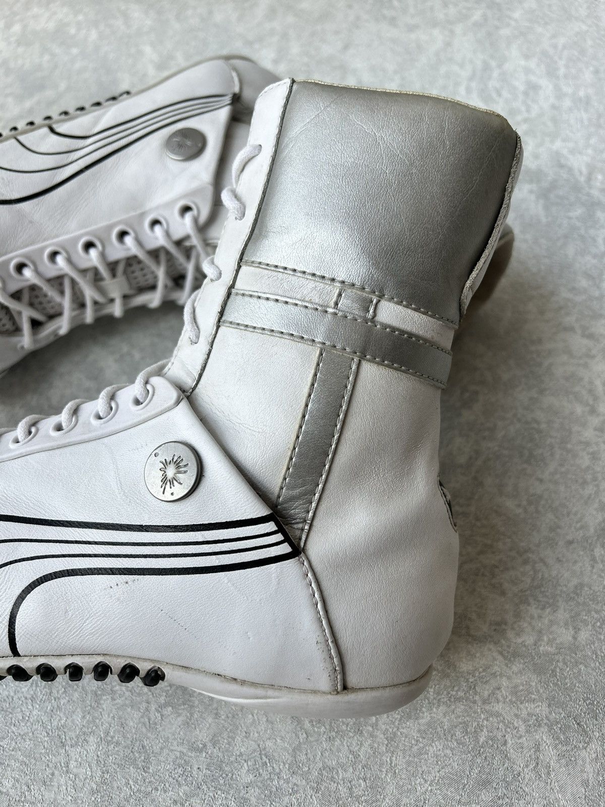 Maison MIHARA YASUHIRO × Puma Y2K Puma x Mihara Yasuhiro Leather Hi Top Sneakers Size US 5 / EU 37 - 4 Thumbnail