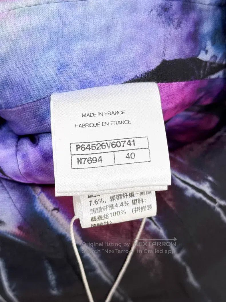 Chanel Chanel Colorful fine flashed bird grid woven tweed long-sl Size S / US 4 / IT 40 - 6 Thumbnail