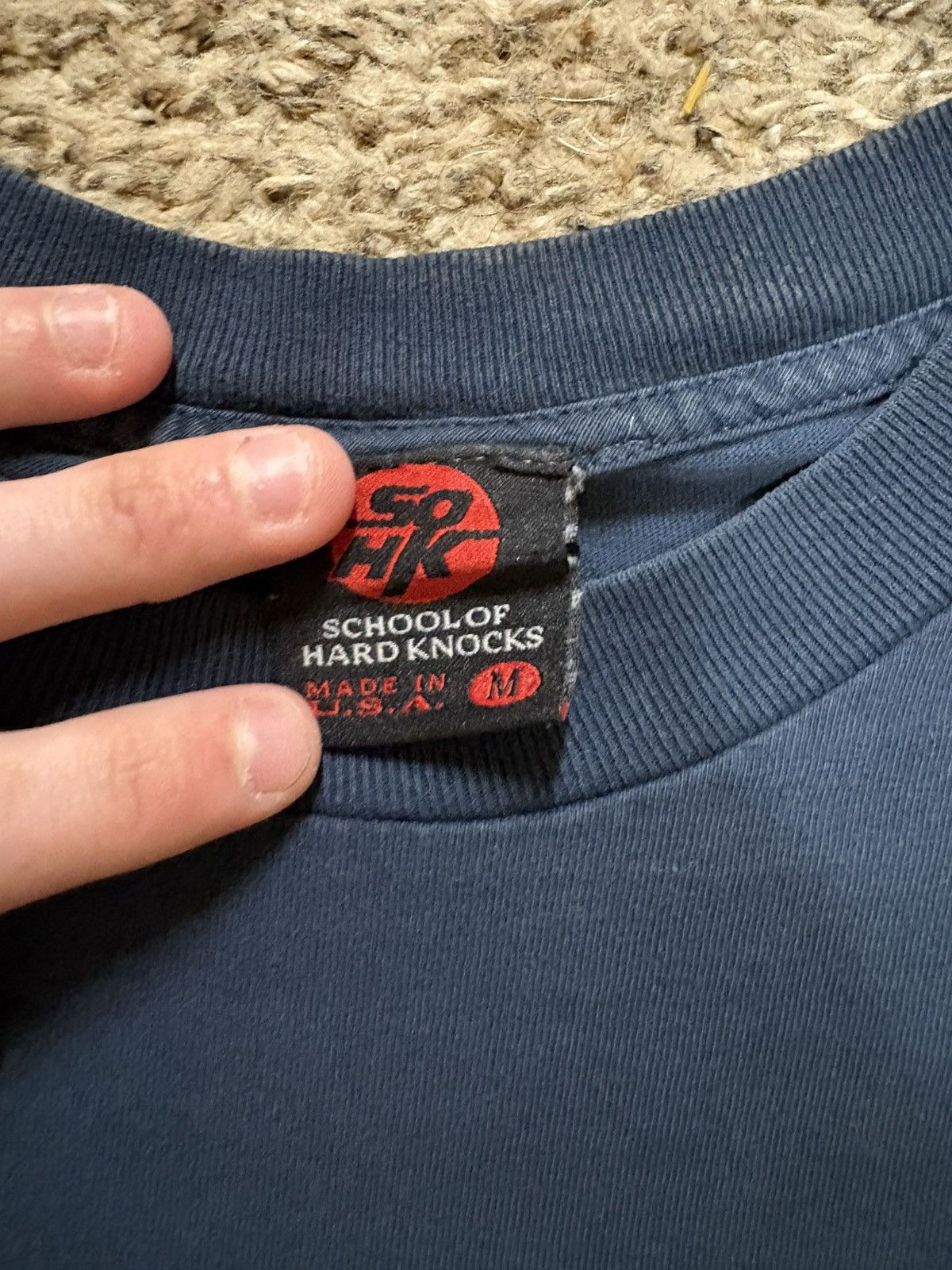 Vintage Vintage ‘School of Hard Knocks’ T-Shirt Size US M / EU 48-50 / 2 - 3 Thumbnail